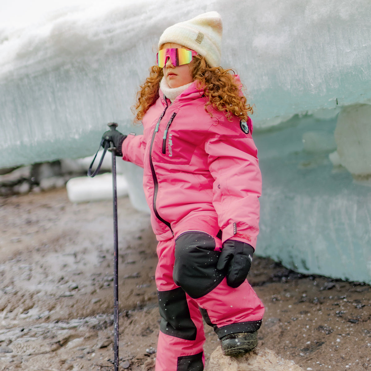 Pink PERFO+ Two-Piece Snowsuit, child