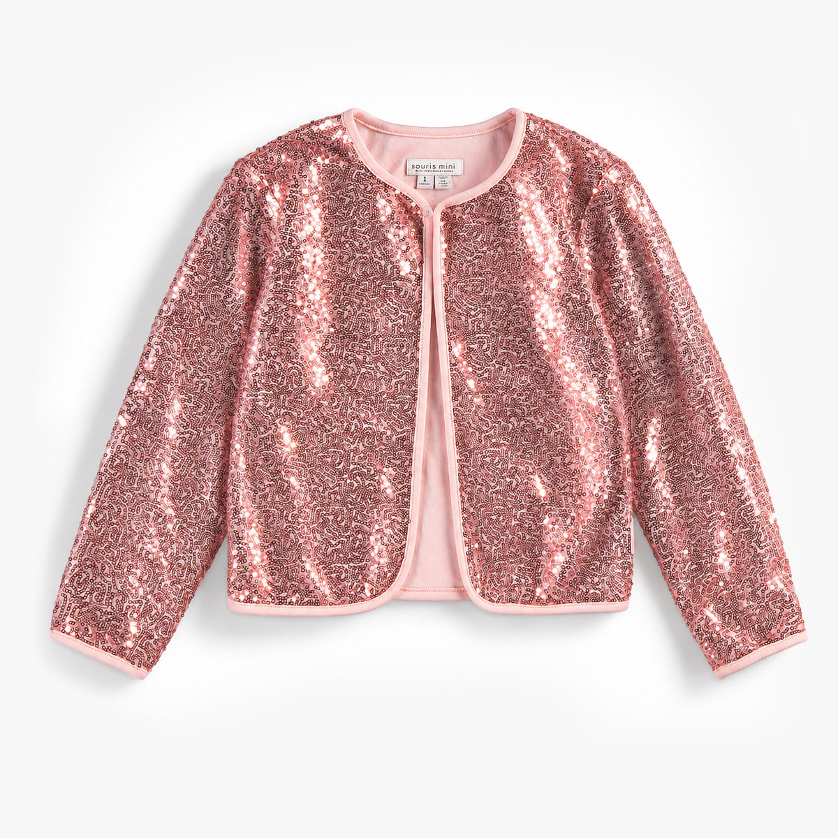 Blouson rose à paillettes, enfant fille - Souris Mini