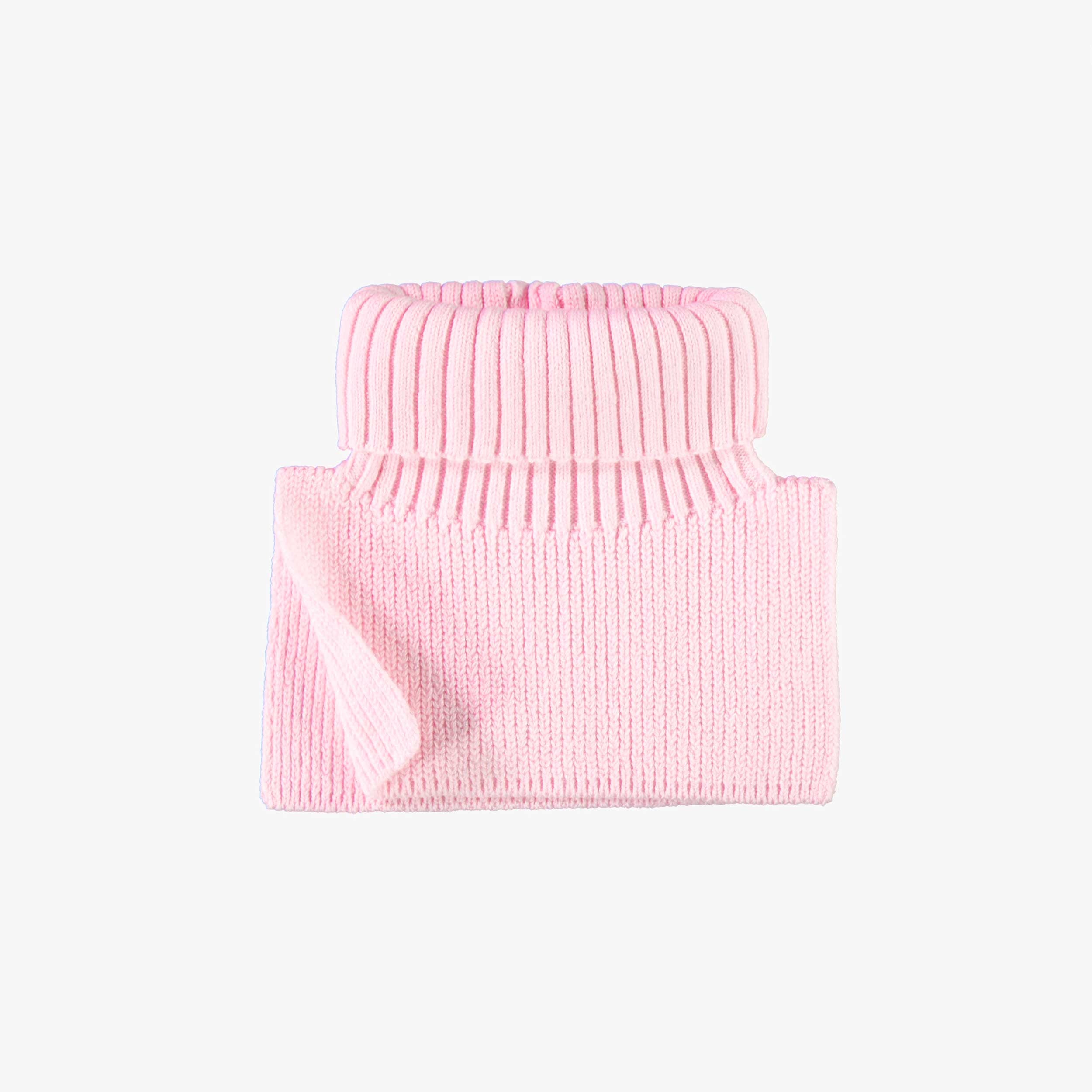 Cache-cou rose scintillant en tricot, bébé - Souris Mini