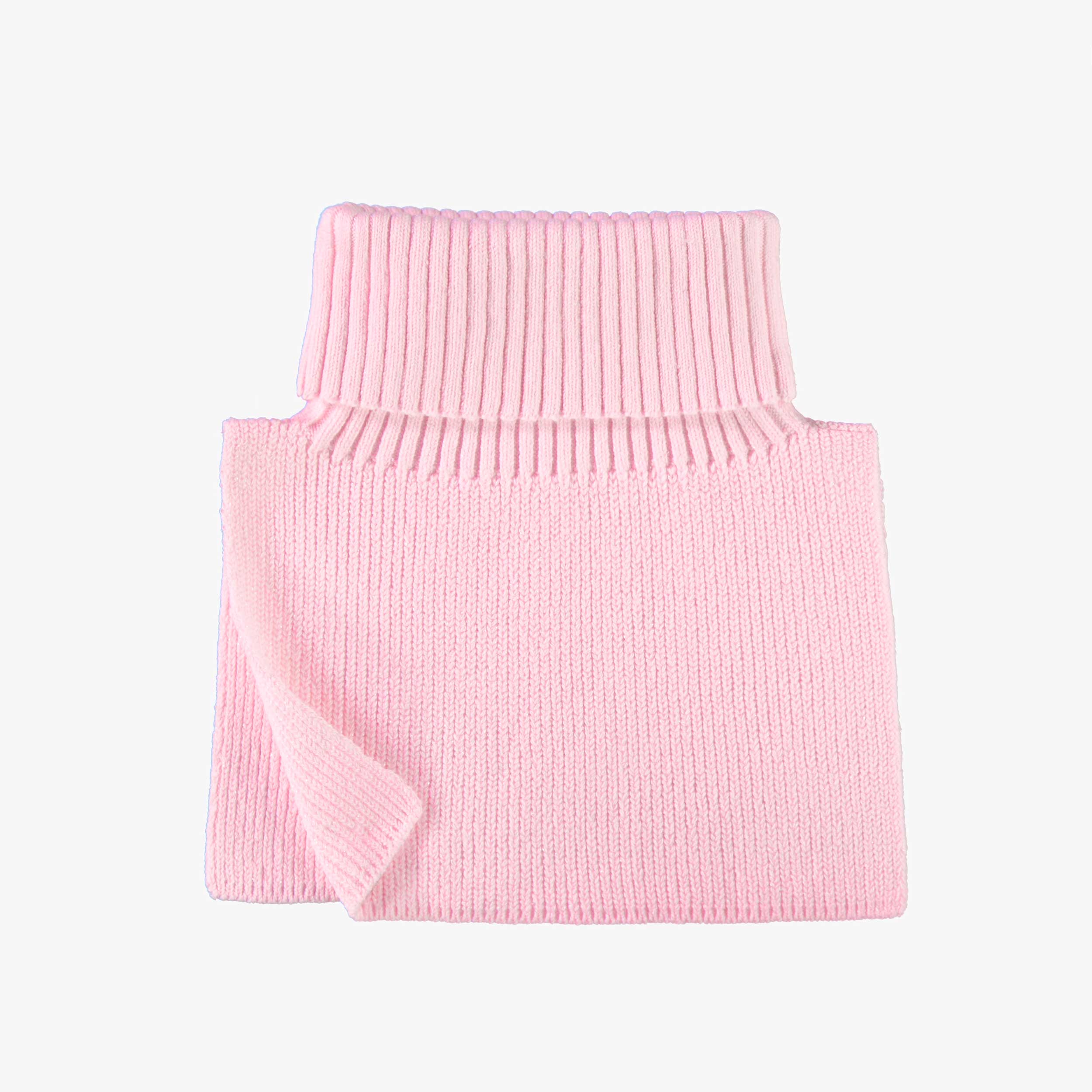 Cache-cou rose scintillant en tricot, enfant - Souris Mini