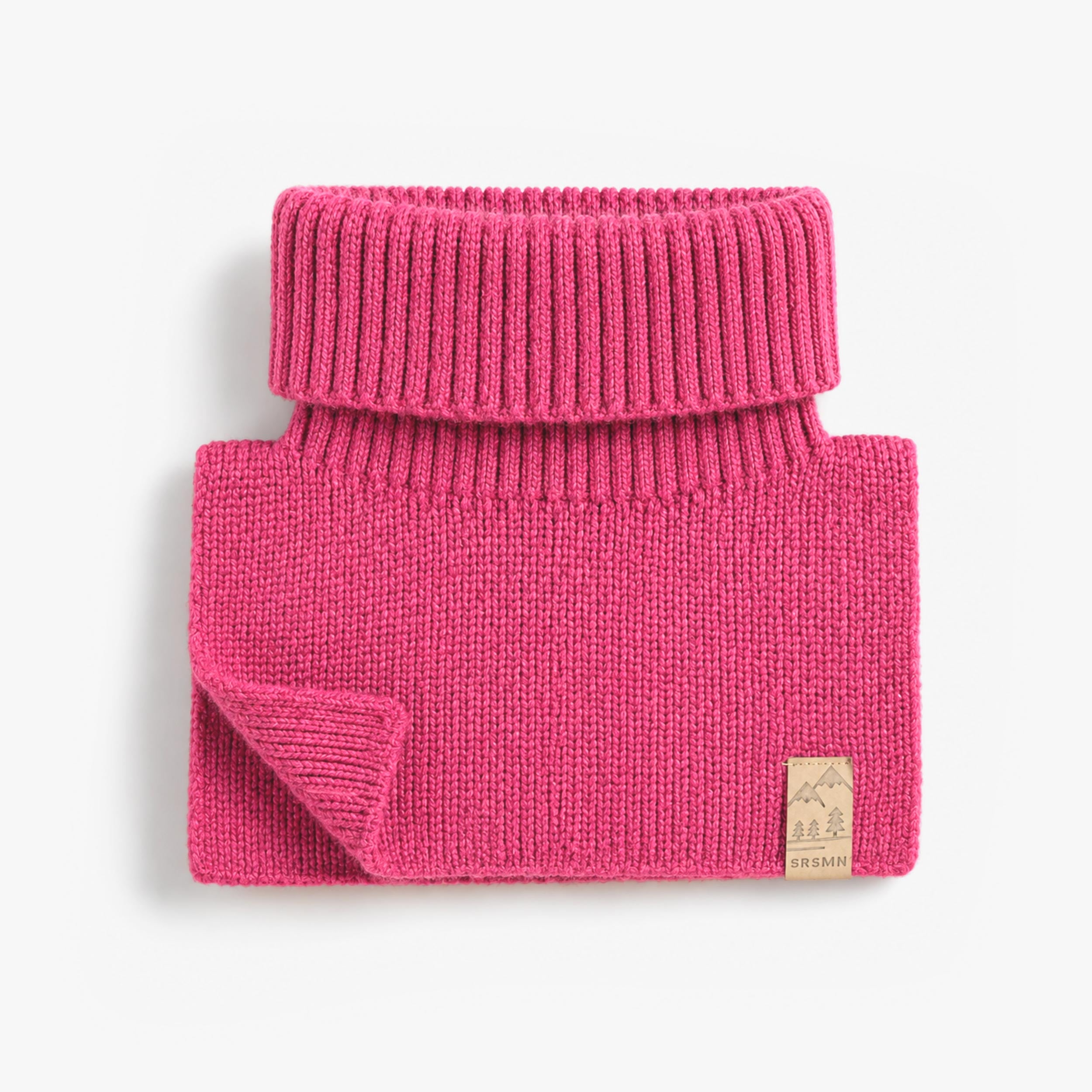 Cache-cou rose en tricot, bébé - Souris Mini