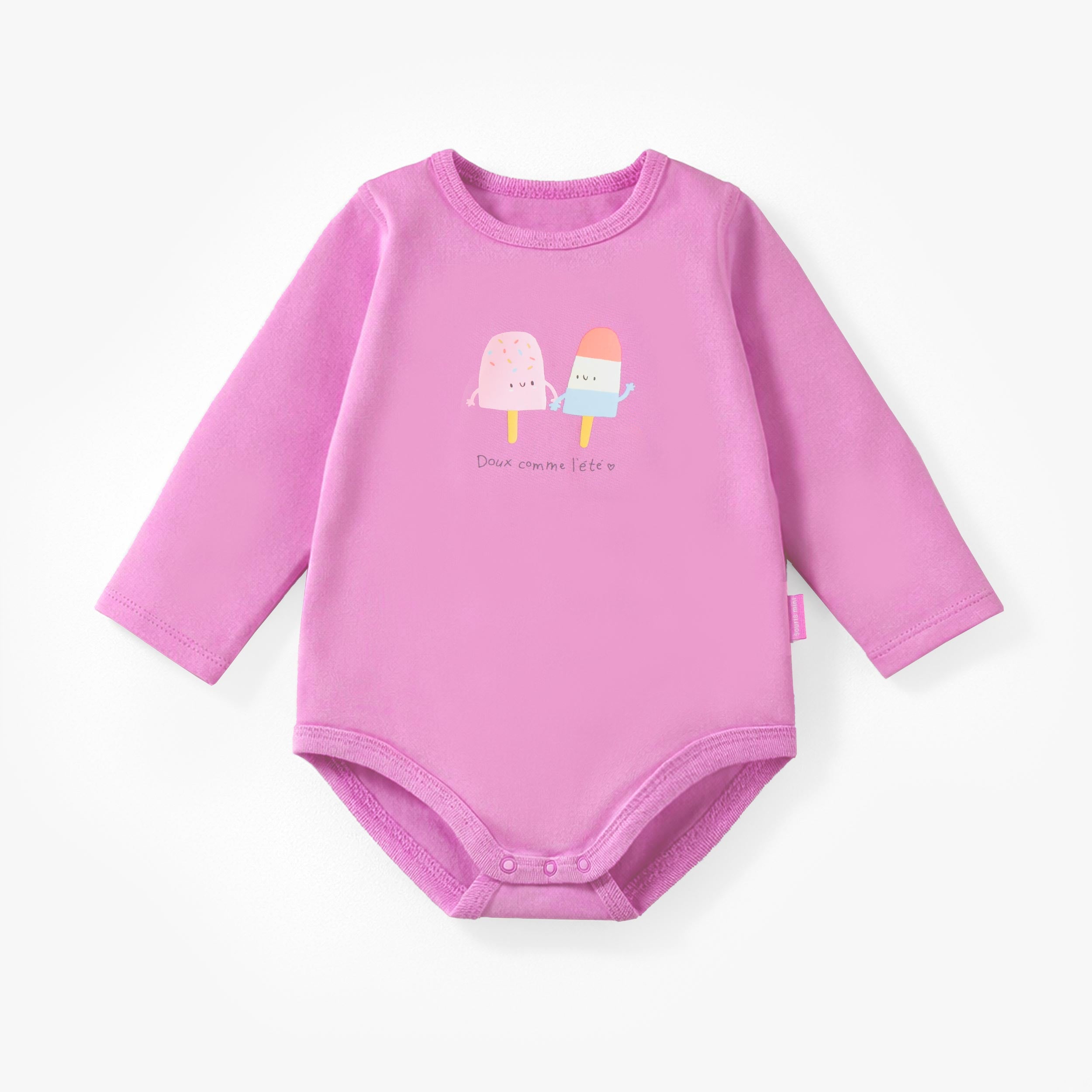 Cache-couche mauve avec illustration, bébé - Souris Mini