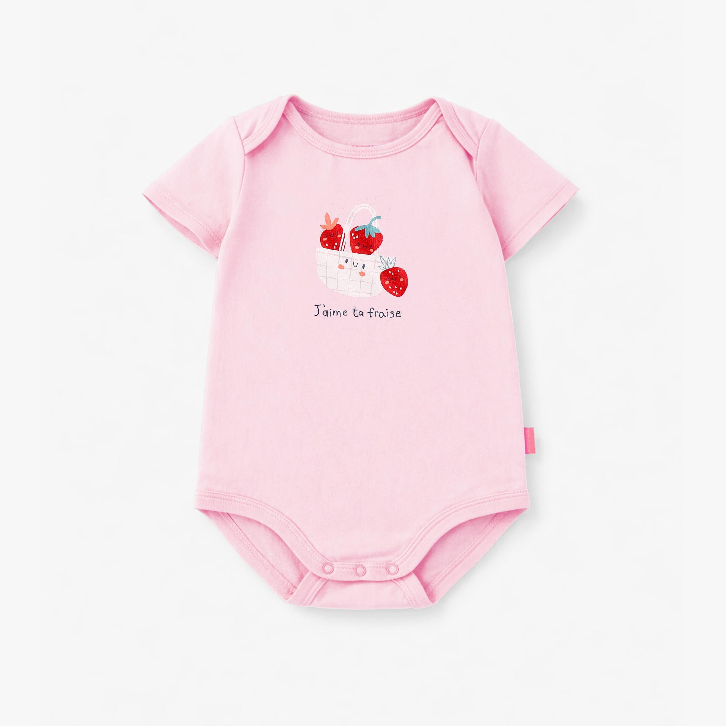 Cache-couche rose avec illustration, bébé - Souris Mini