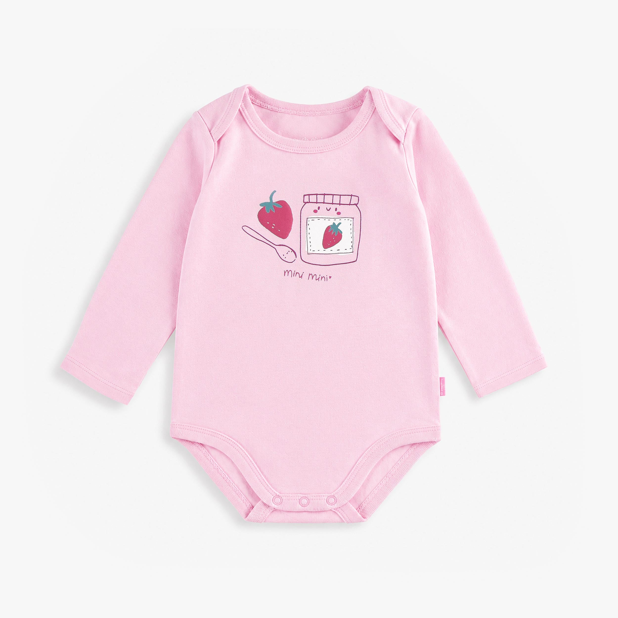 Cache-couche rose à illustration, bébé - Souris Mini