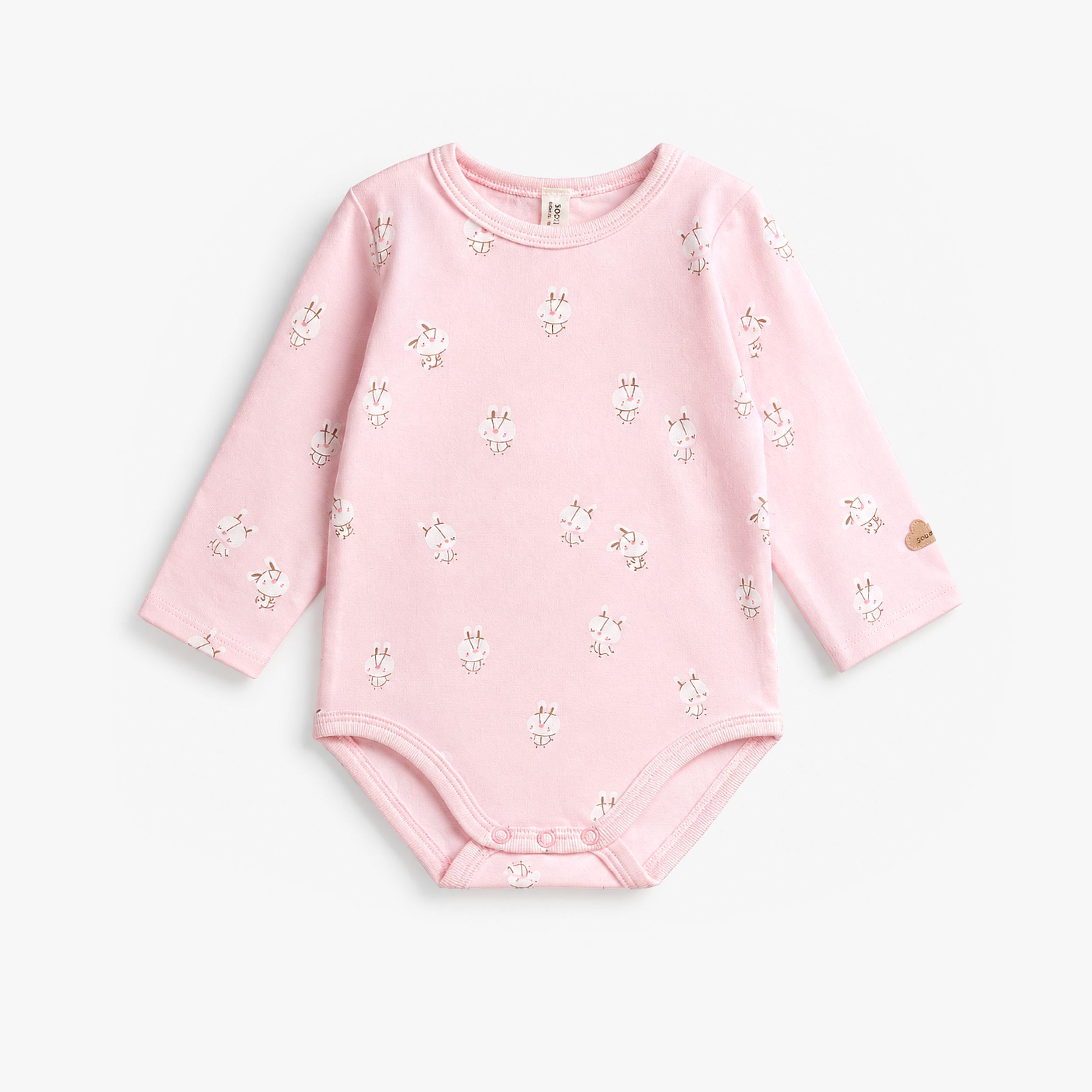 Cache-couche rose à imprimé de lapins, bébé fille - Souris Mini