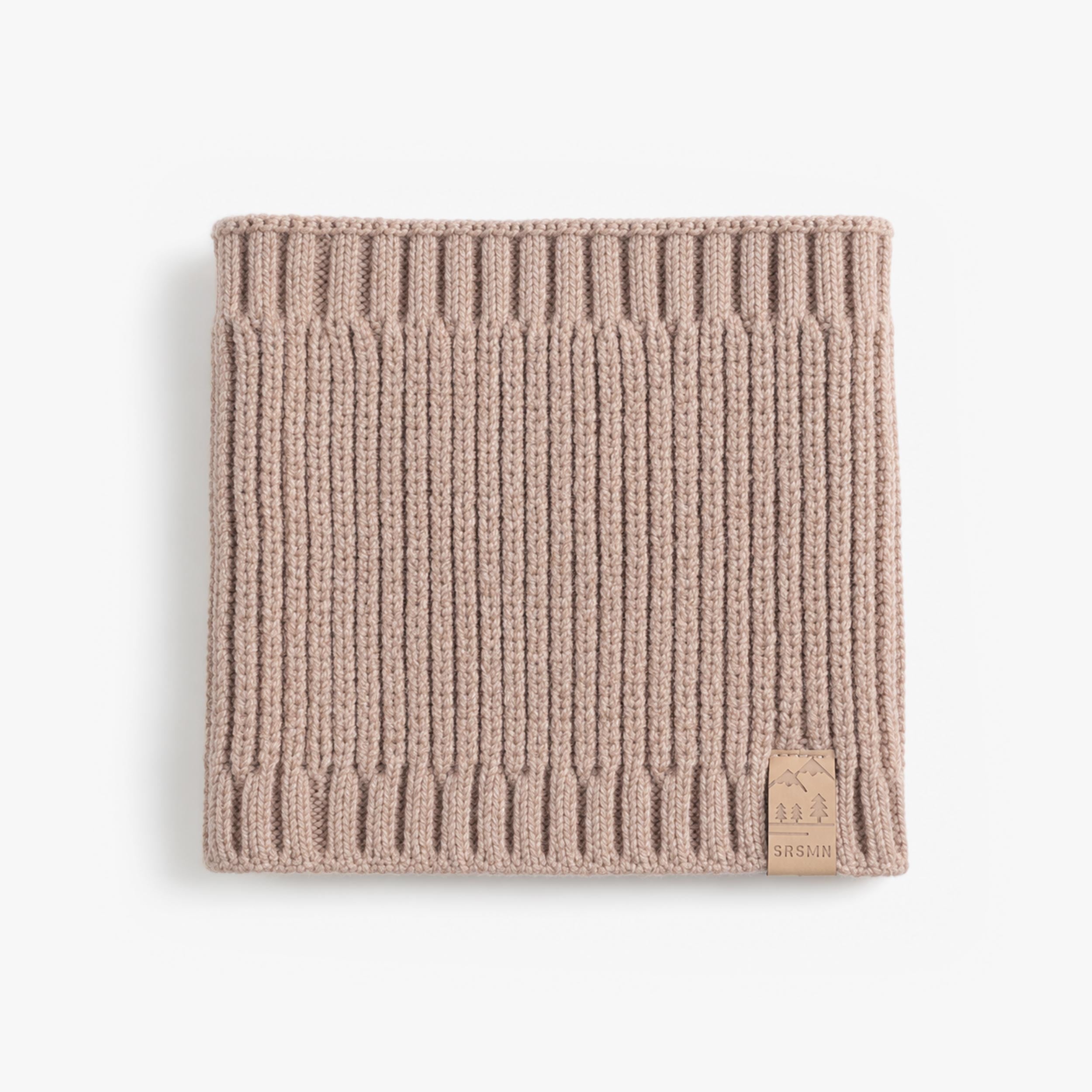 Cache-cou beige en tricot Souris Mini