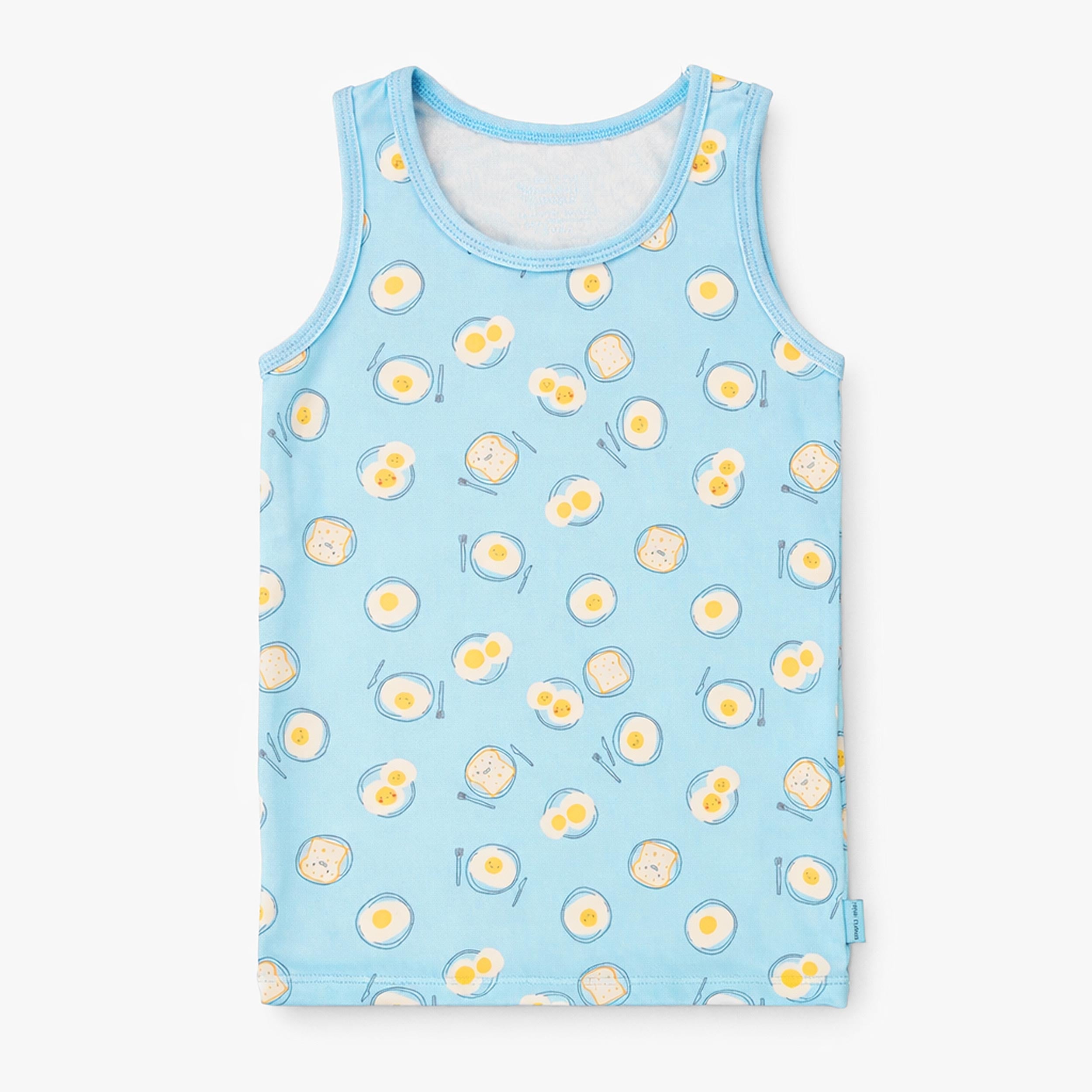 Camisole bleue à motifs de déjeuner, enfant - Souris Mini