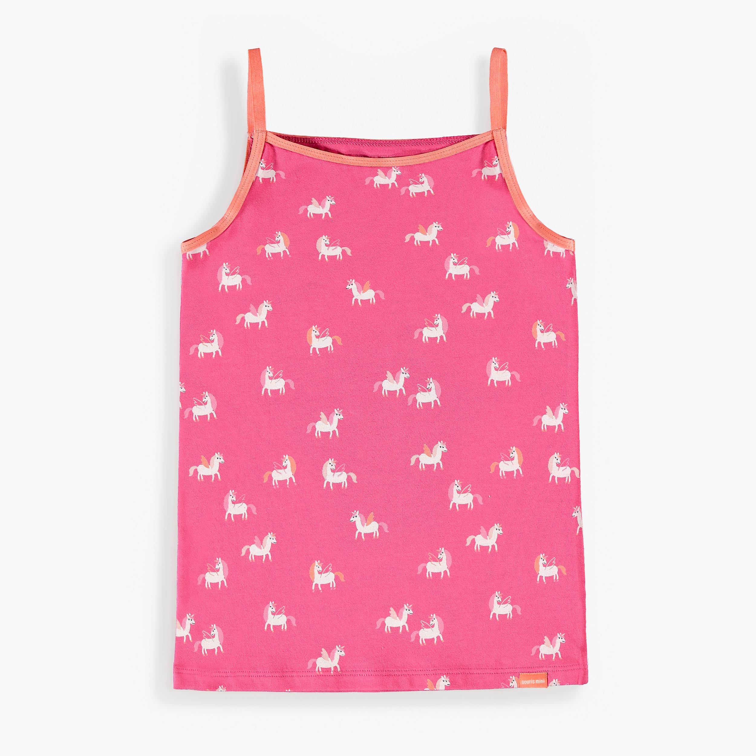 Camisole rose à imprimé de licornes, enfant - Souris Mini