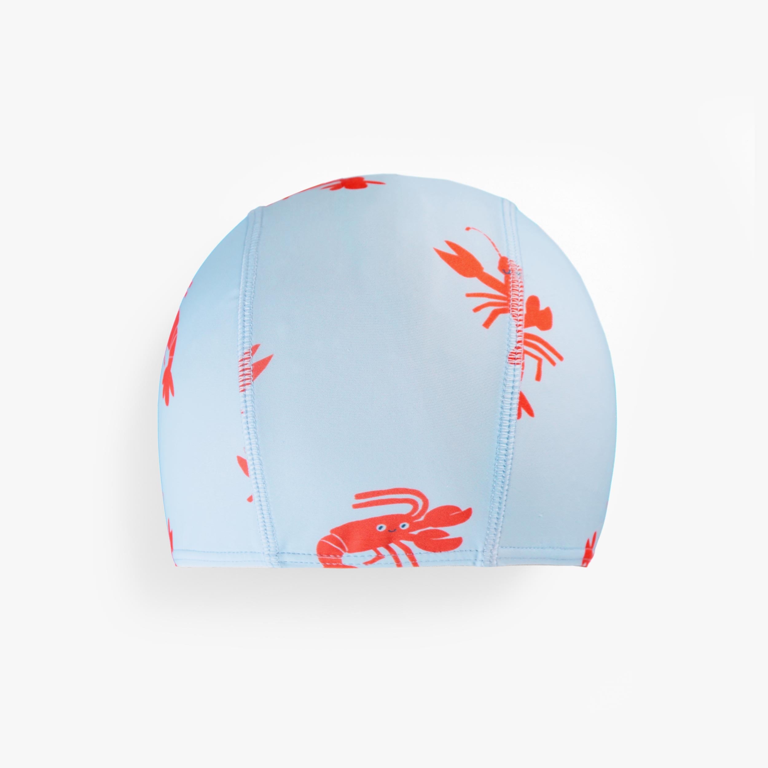Casque de bain bleu pâle à motifs de homards, enfant - Souris Mini