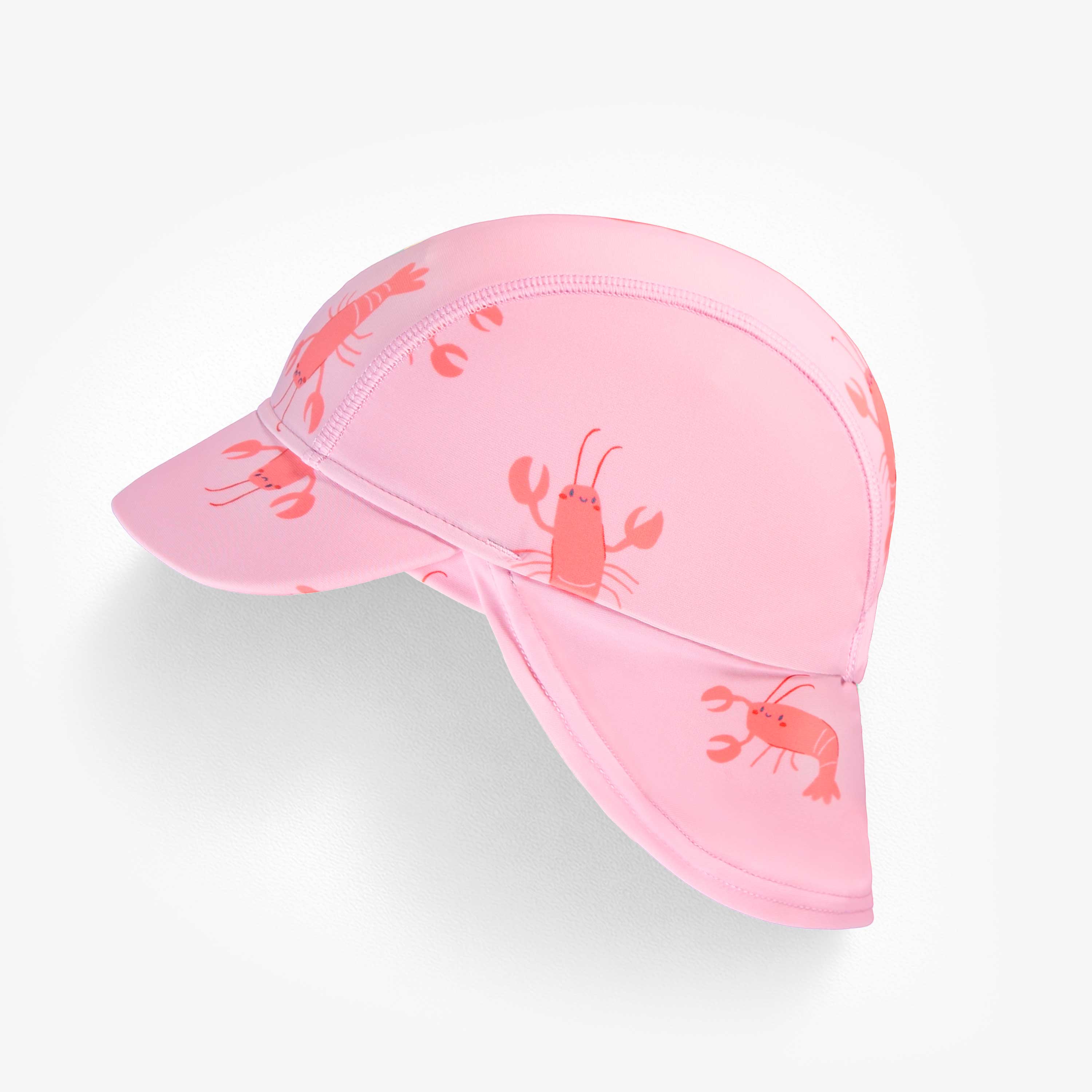 Casquette de bain rose à motifs de homards, bébé - Souris Mini