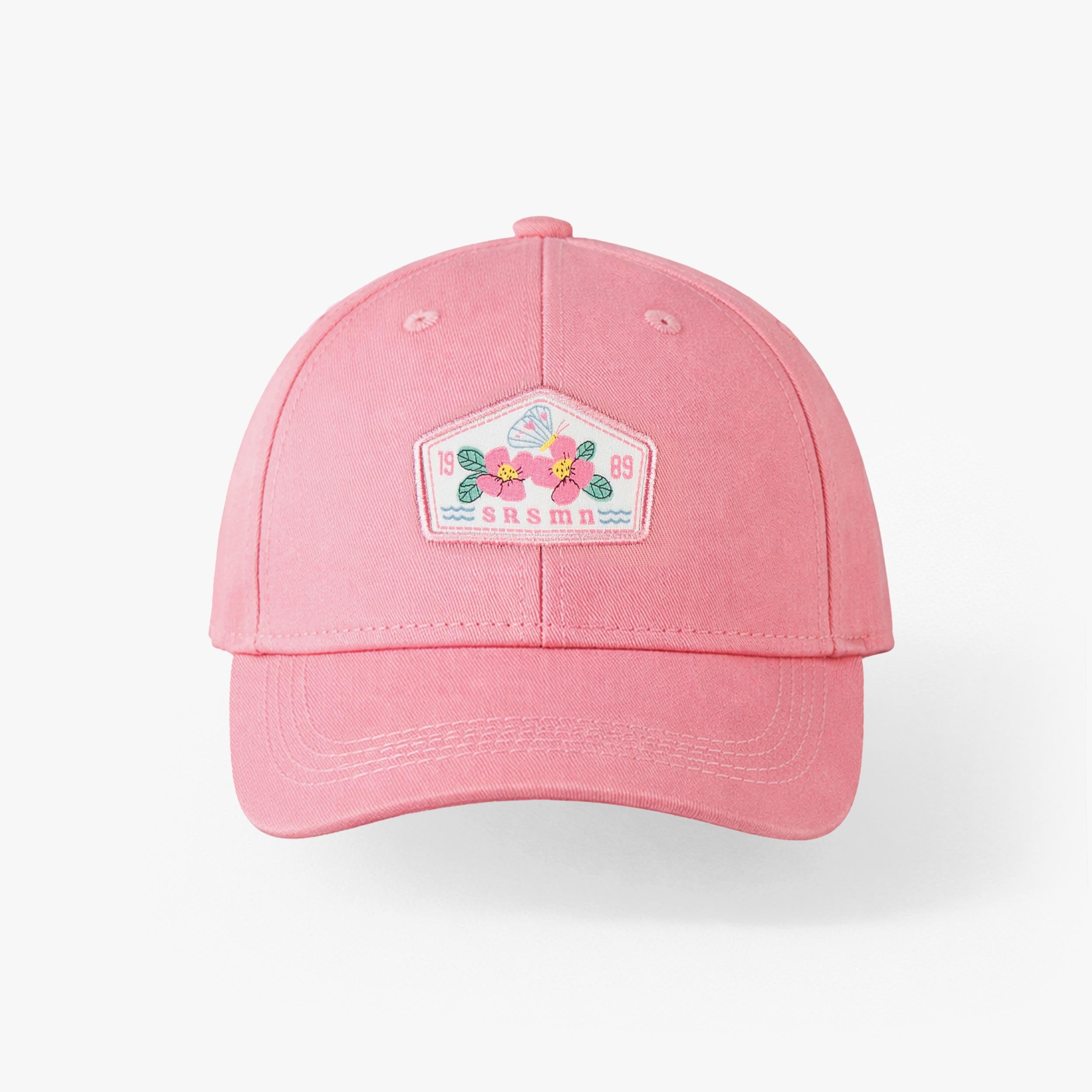 Casquette rose avec écusson, enfant - Souris Mini
