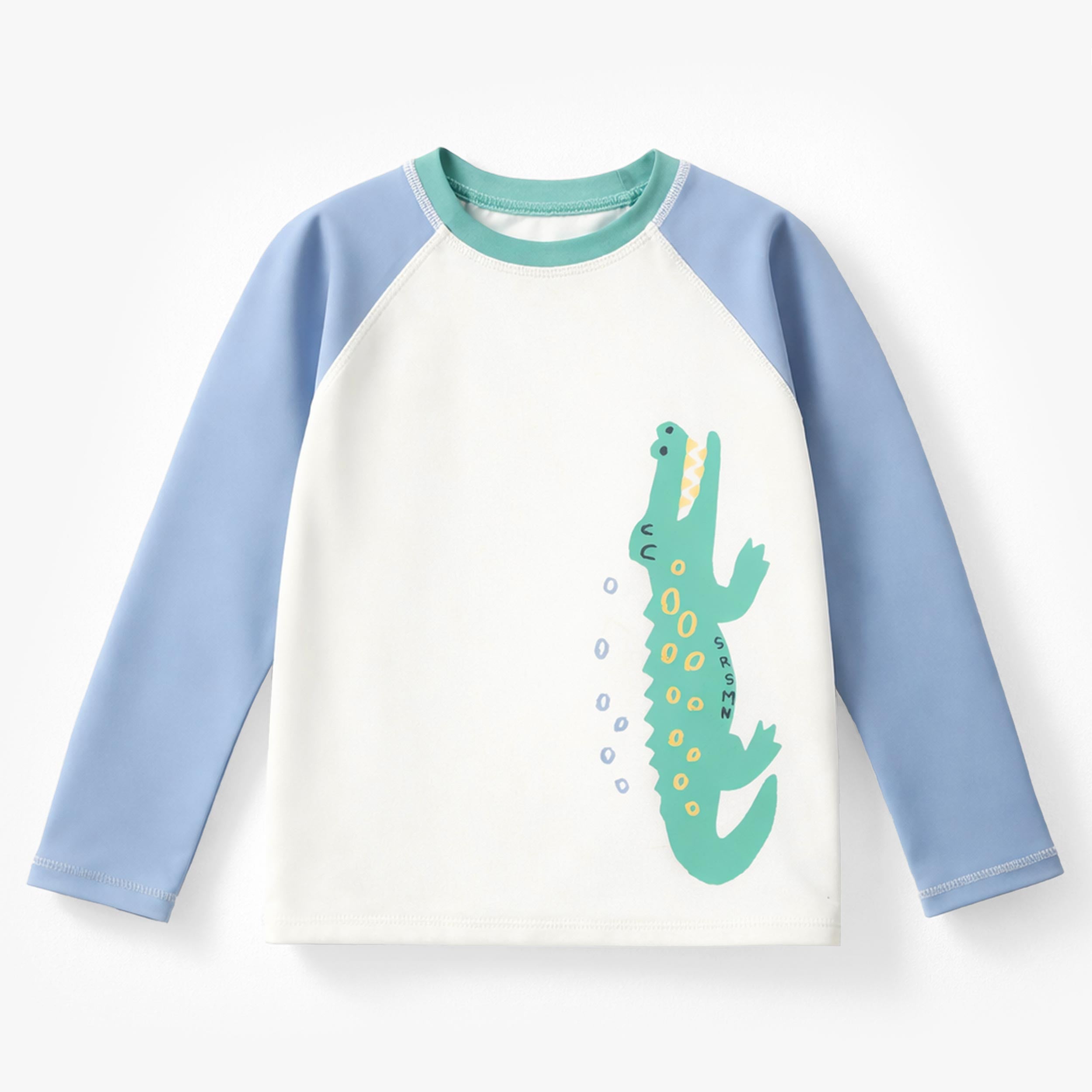 Chandail de bain bleu et crème avec crocodile, enfant - Souris Mini