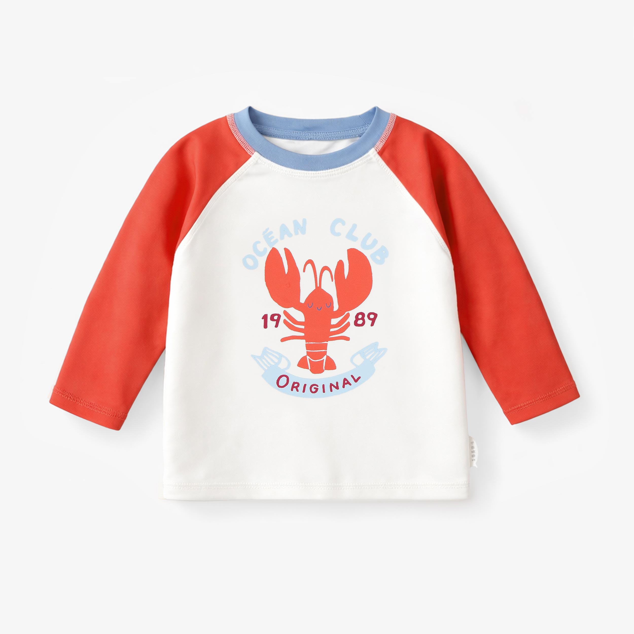 Chandail de bain rouge et crème avec homard, bébé - Souris Mini