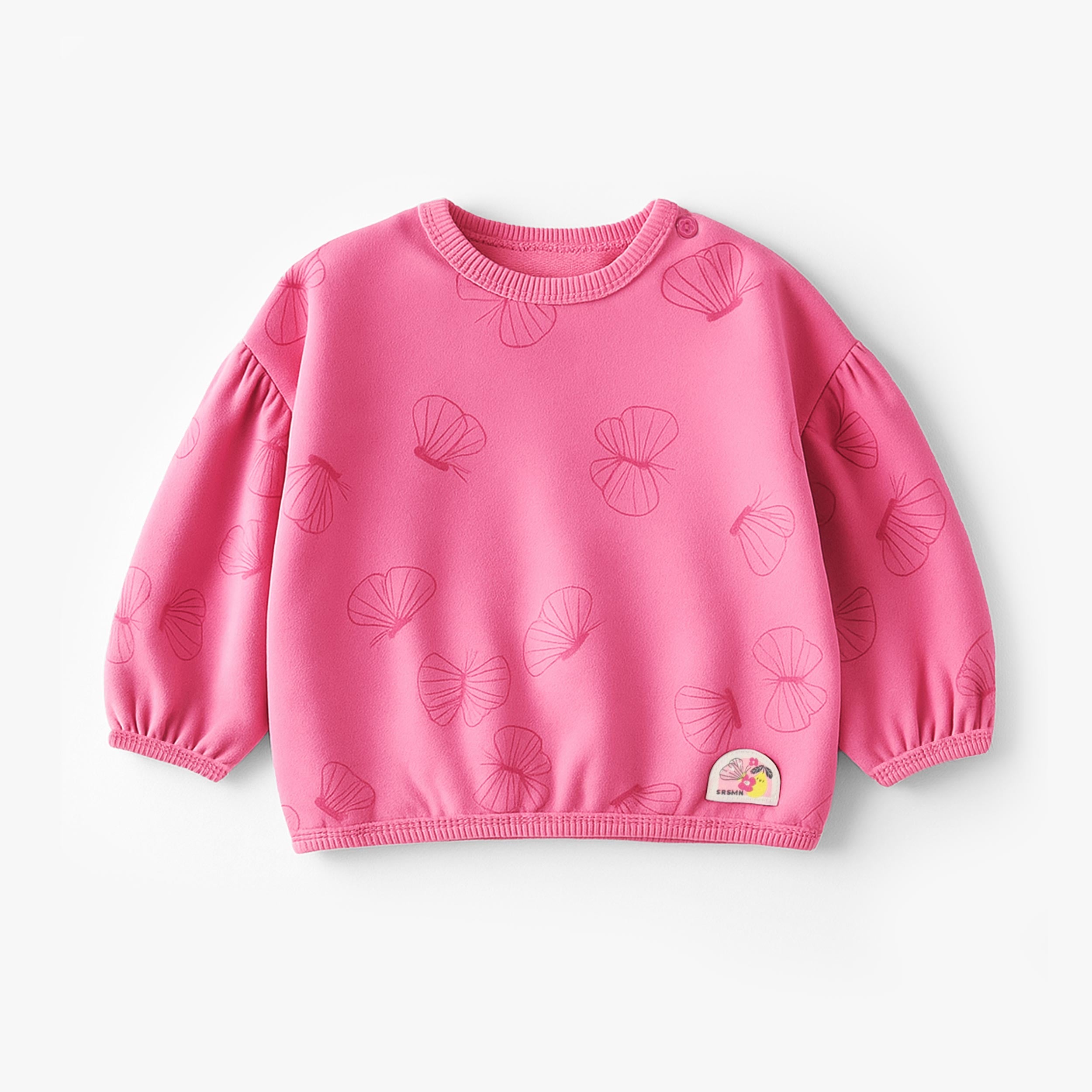 Chandail rose foncé à motifs de coquillages, bébé - Souris Mini