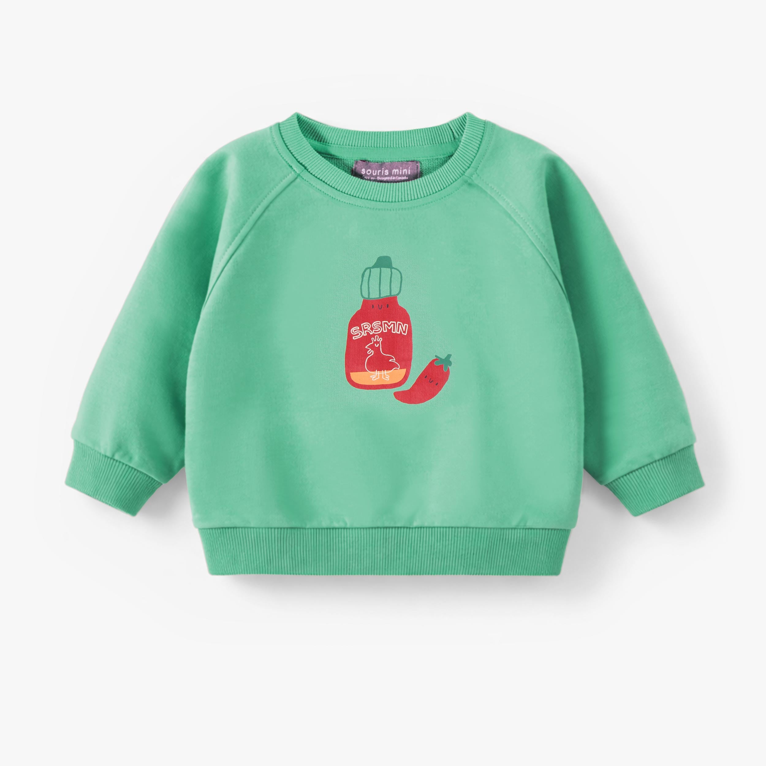 Chandail turquoise avec illustration, bébé - Souris Mini