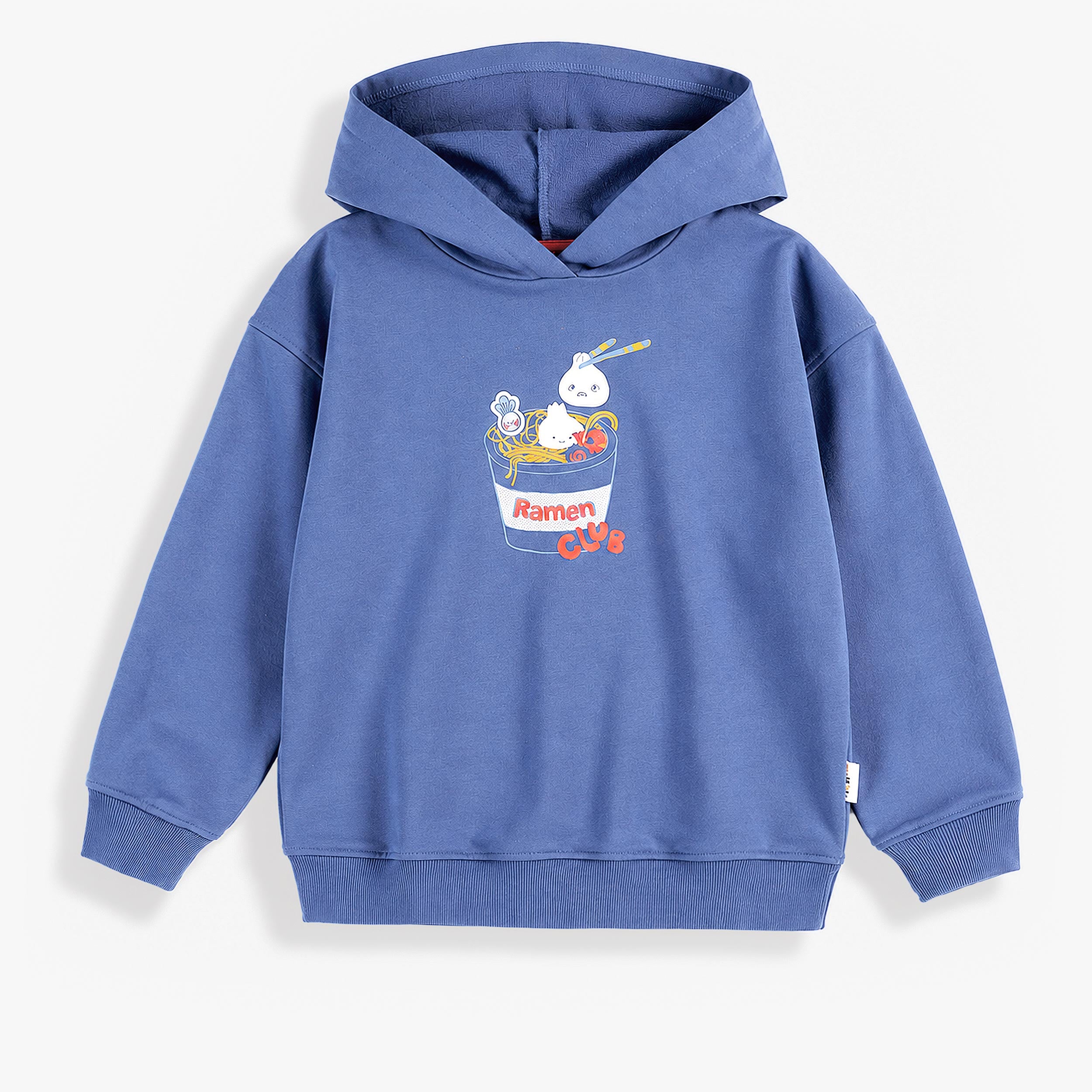 Chandail à capuchon bleu avec illustration de ramen, enfant garçon - Souris Mini