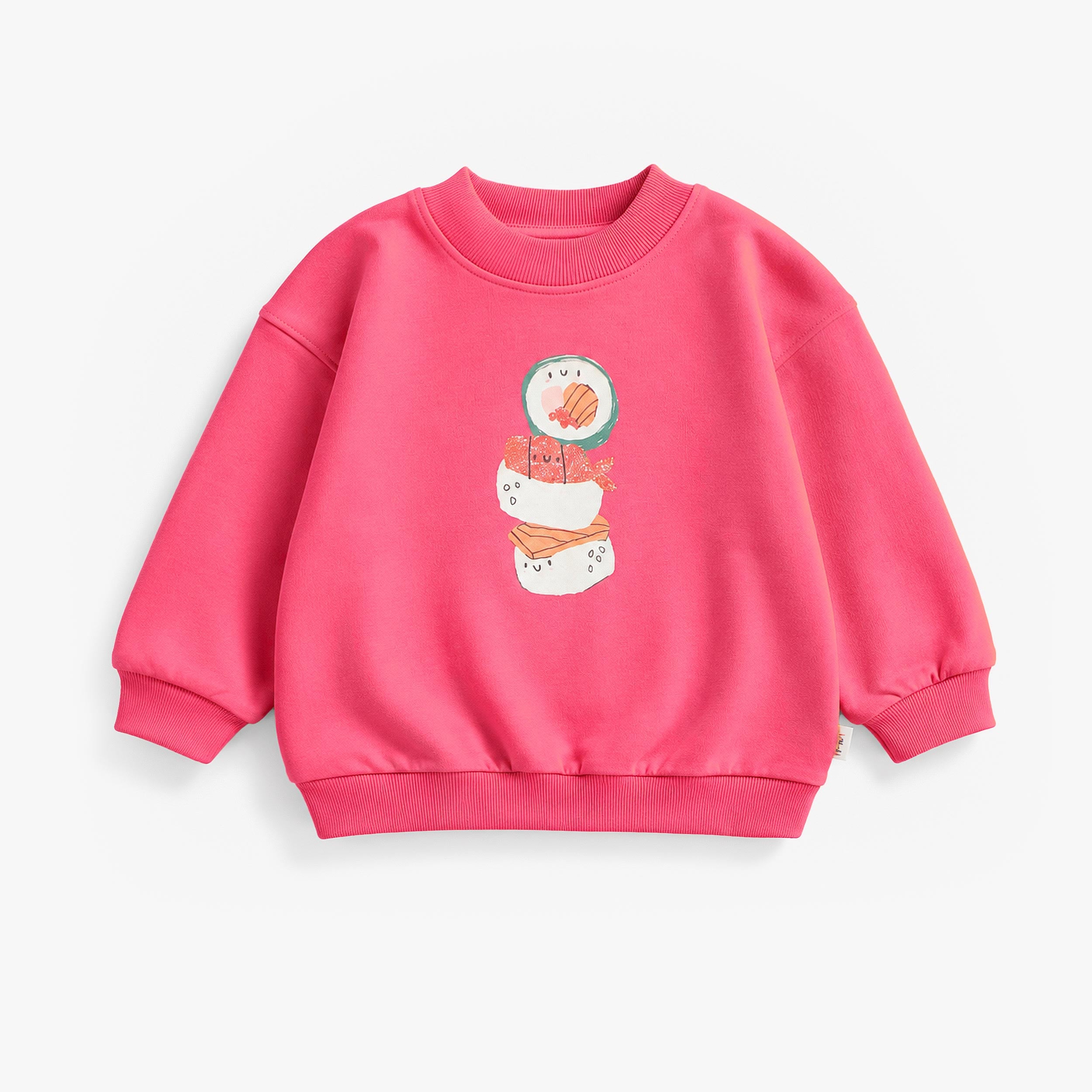 Chandail rose avec une illustration de sushis, bébé fille - Souris Mini