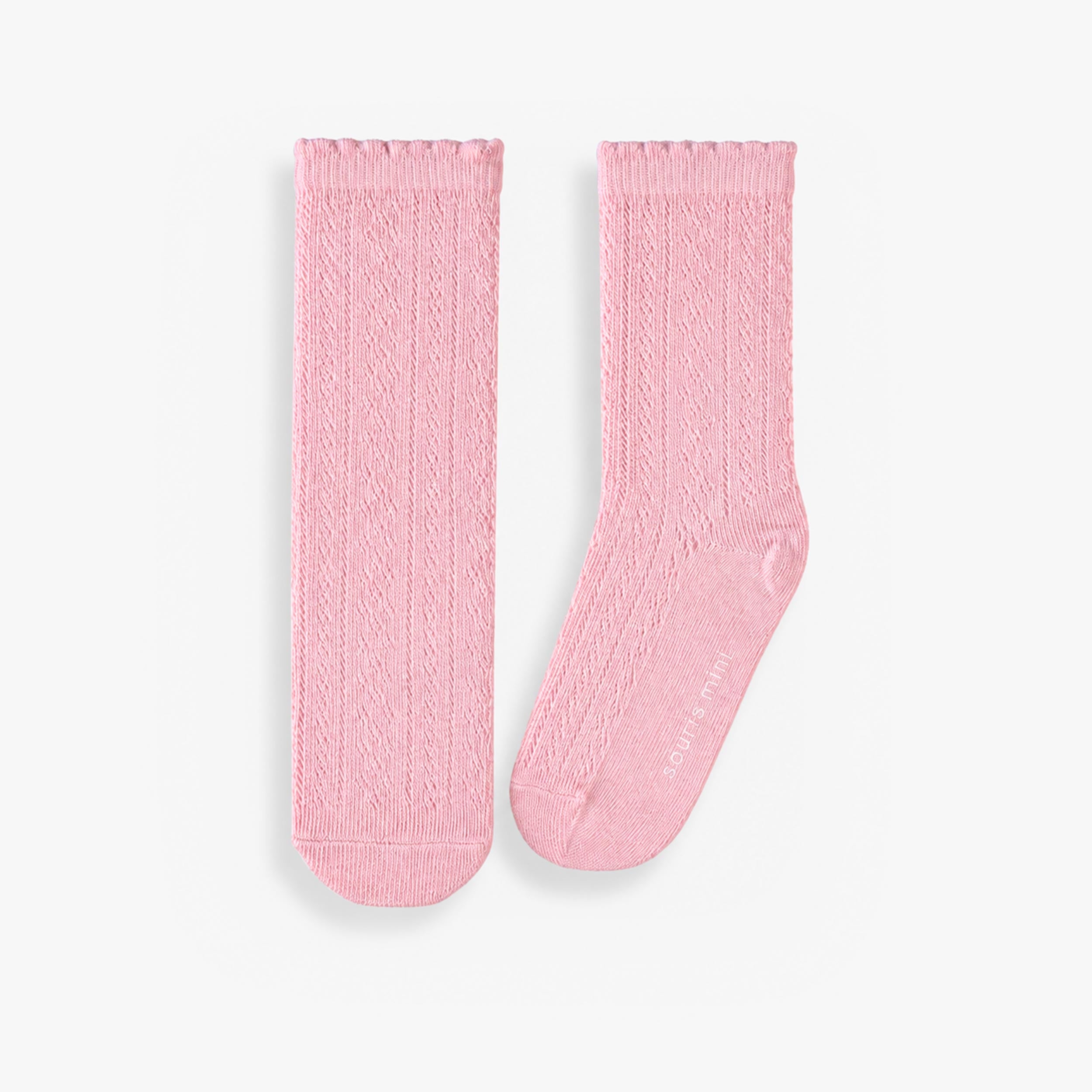 Chaussettes lilas texturées, enfant - Souris Mini