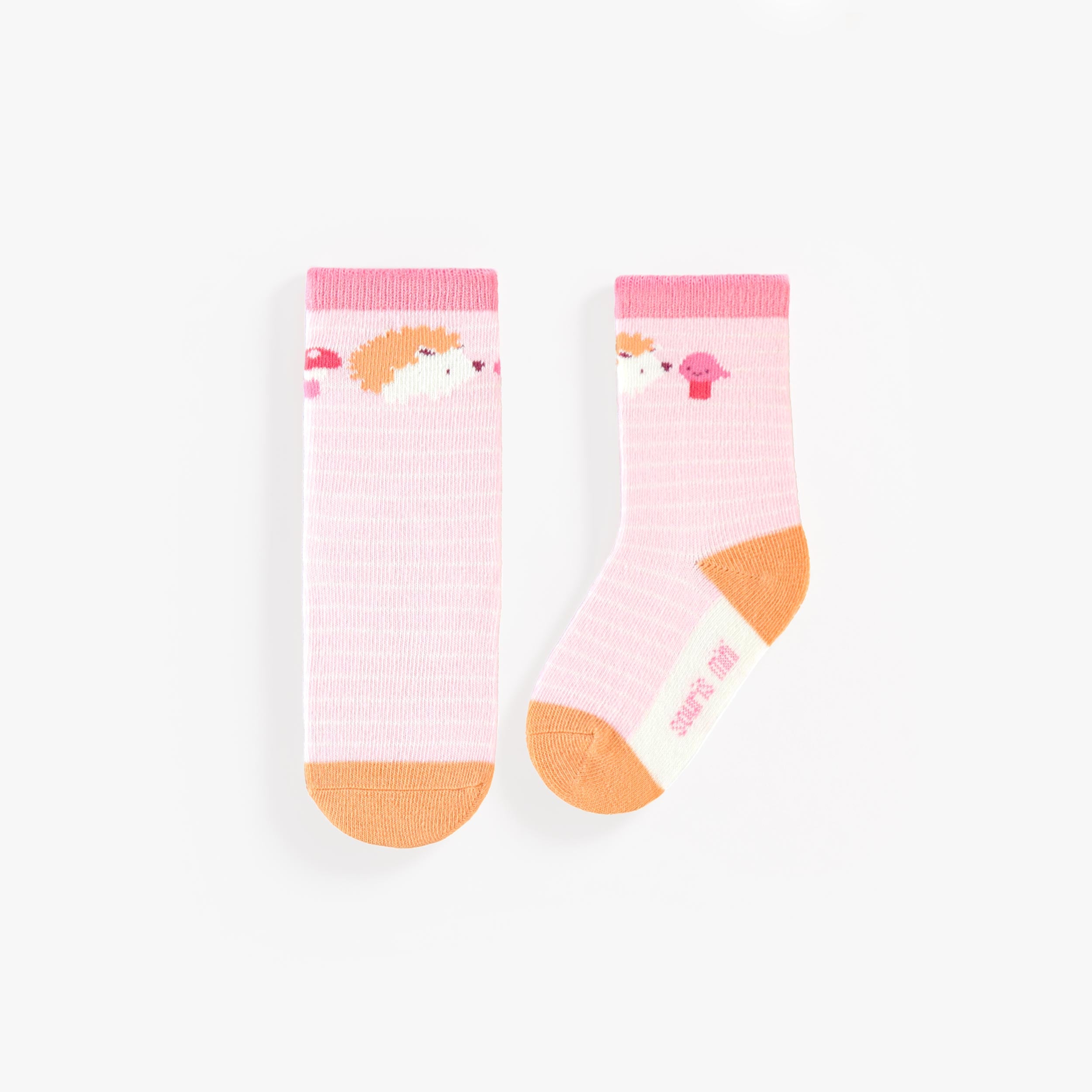 Chaussettes roses à motif arc-en-ciel, bébé - Souris Mini
