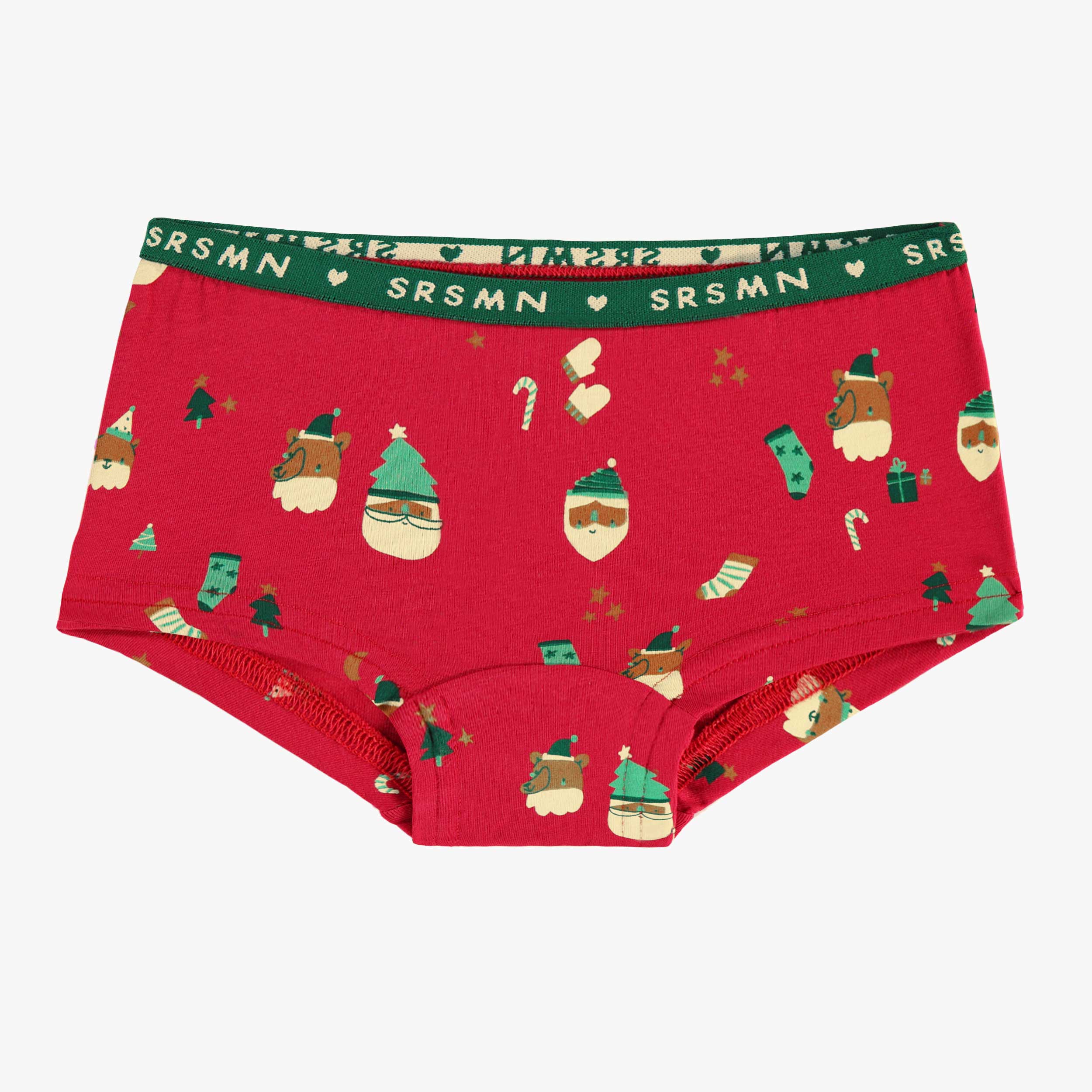 Culotte garçonne rouge à motifs des Fêtes, enfant - Souris Mini