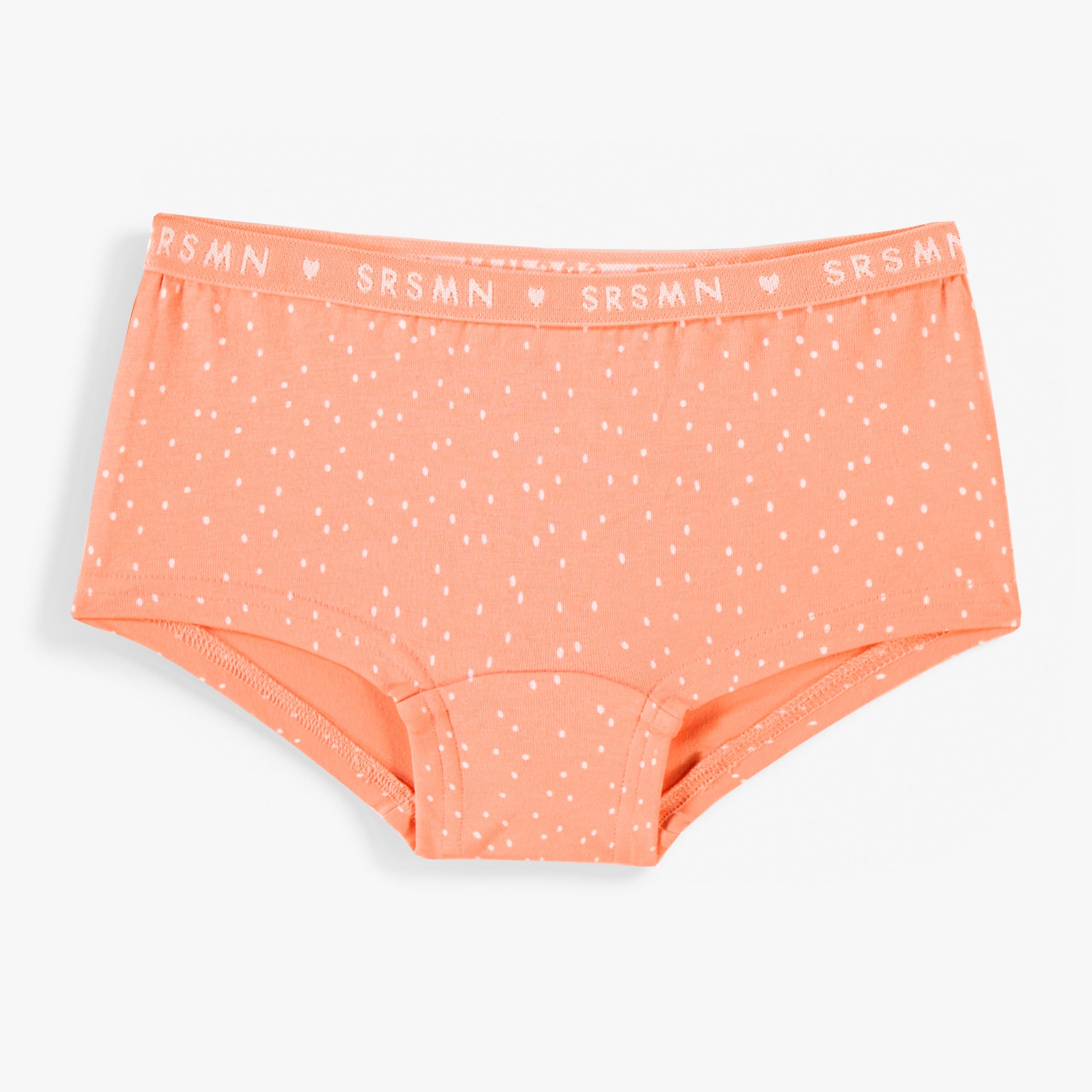 Culotte garçonne corail à petits coeurs, enfant - Souris Mini