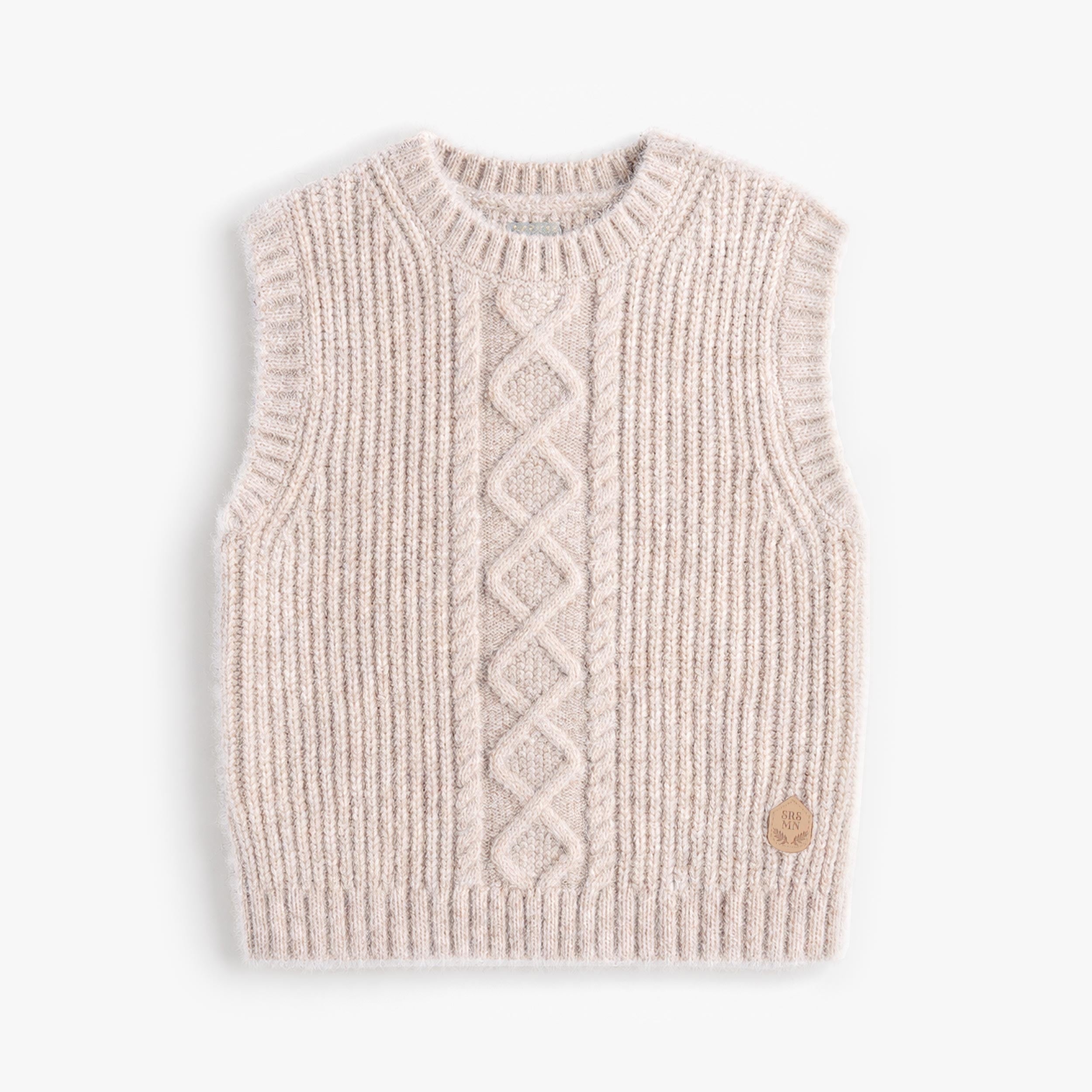 Débardeur en tricot beige, enfant - Souris Mini