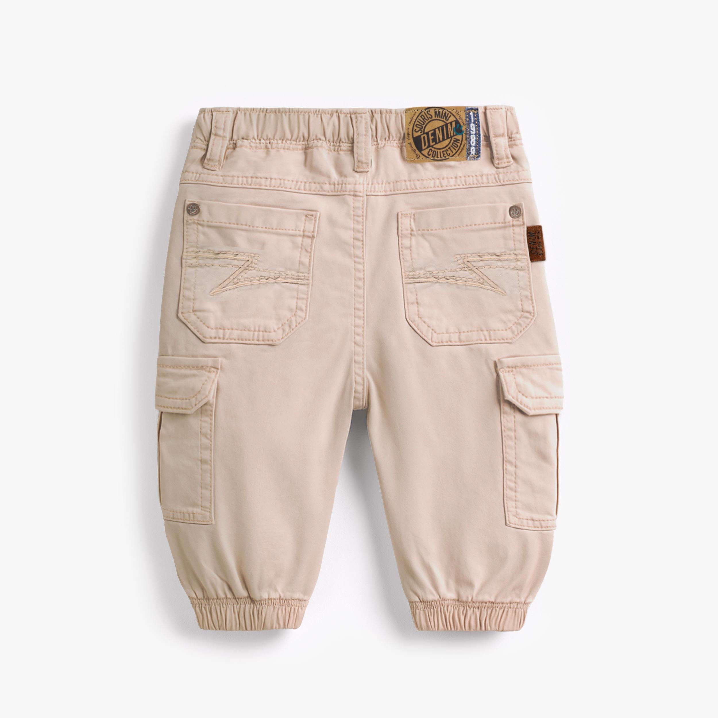 Jean cargo beige, bébé - Souris Mini
