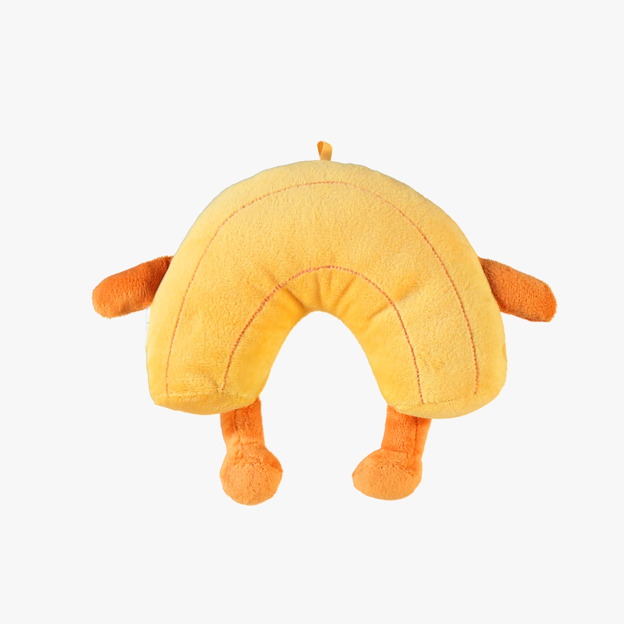 Dos du peluche adorable en forme de macaroni