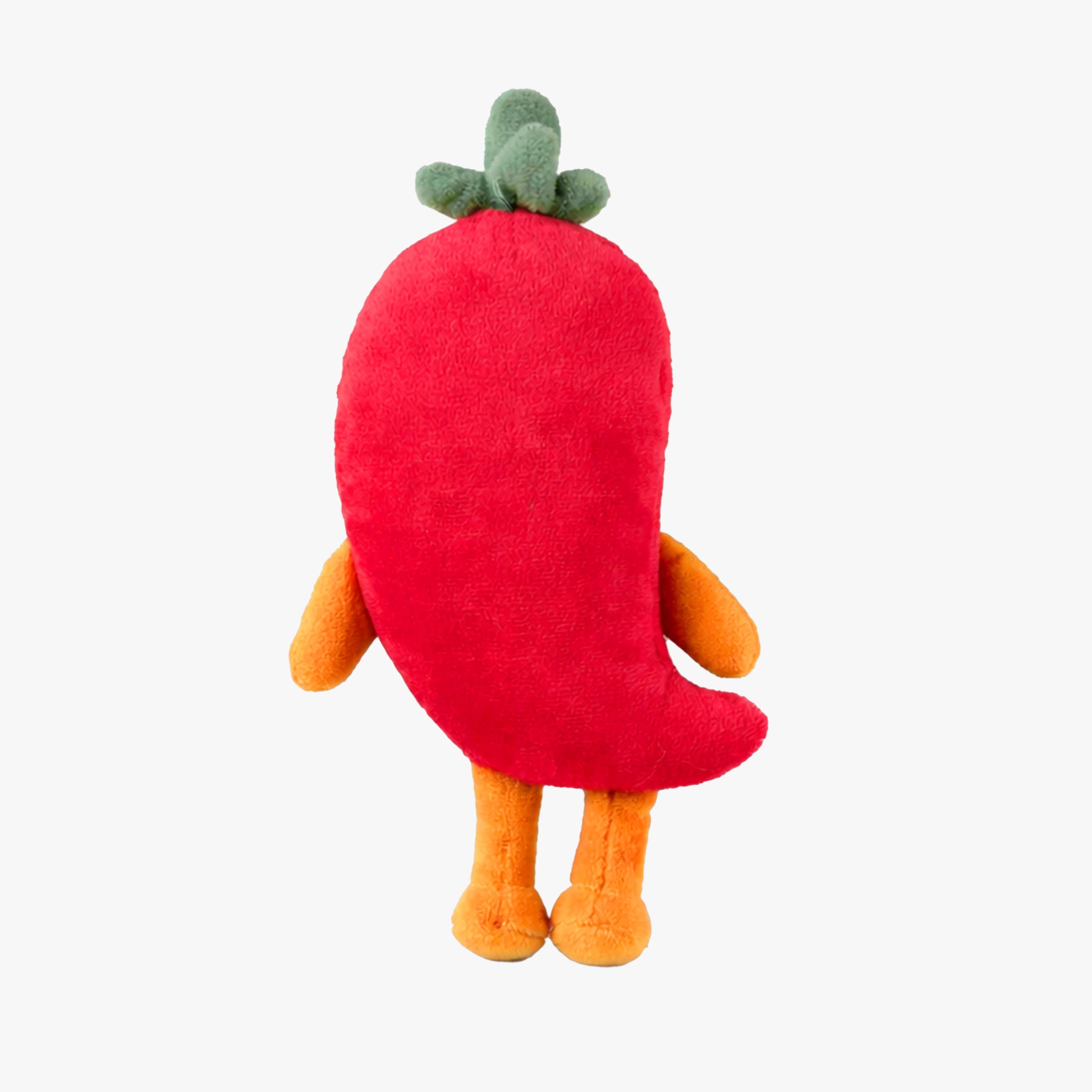 Dos de la peluche adorable en forme de piment 