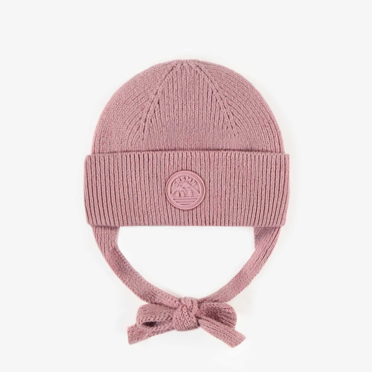 Tuque de maille rose pâle, bébé || Light pink knit toque, baby