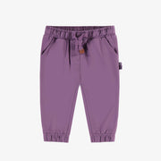 Pantalon de jogging mauve en velours, bébé  || Purple jogging pants in velvet, baby