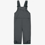 Salopette extérieure charcoal en coquille souple, enfant || Charcoal outer overalls in softshell, child