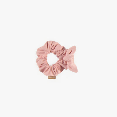 Chouchou rose en coton français, enfant || Pink scrunchie in french terry, child
