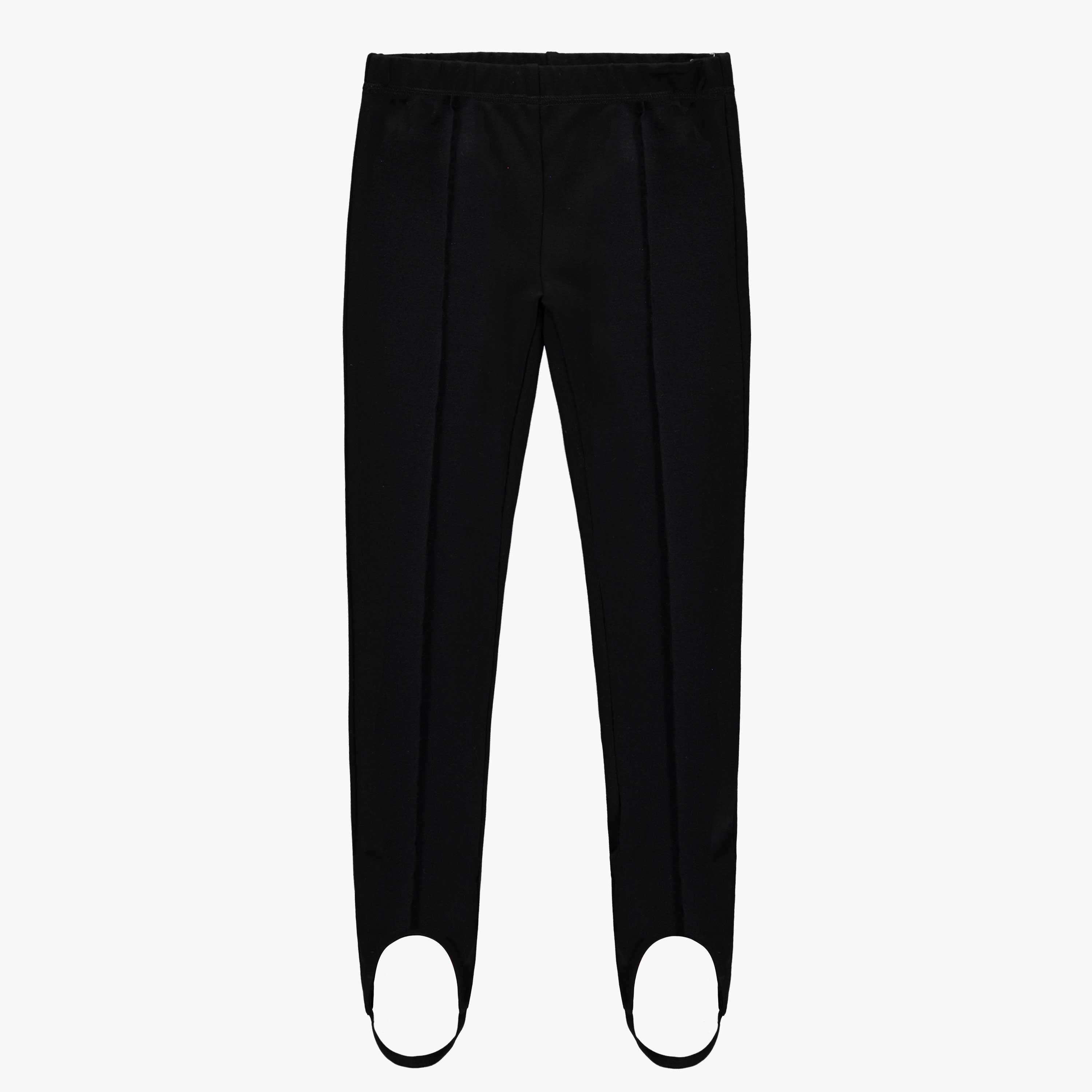 Charcoal stirrup pants with foot clips in Ponte de Roma, child