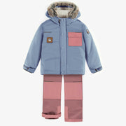 Habit de neige 3 en 1 bleu et rose, enfant || Snowsuit 3 in 1 blue and pink, child