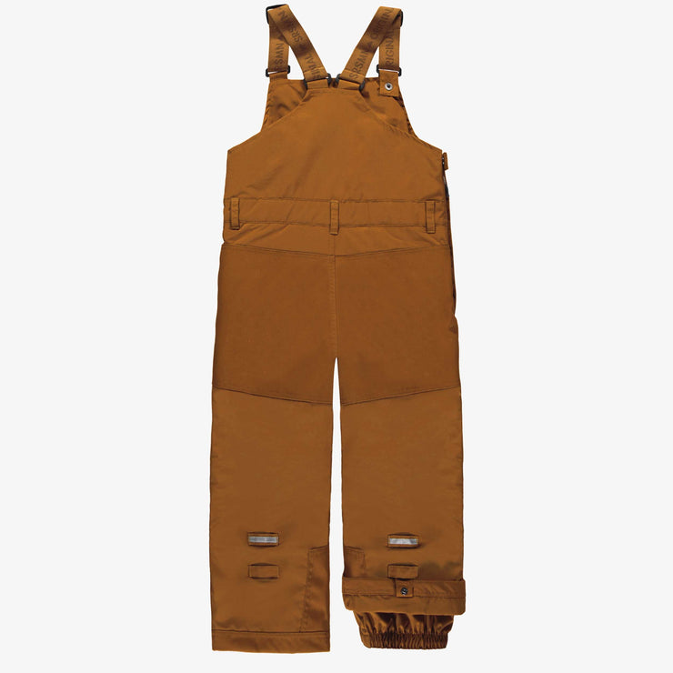 Salopette d’hiver brun cuivré en nylon, enfant || Copper-brown snow overalls in nylon, child