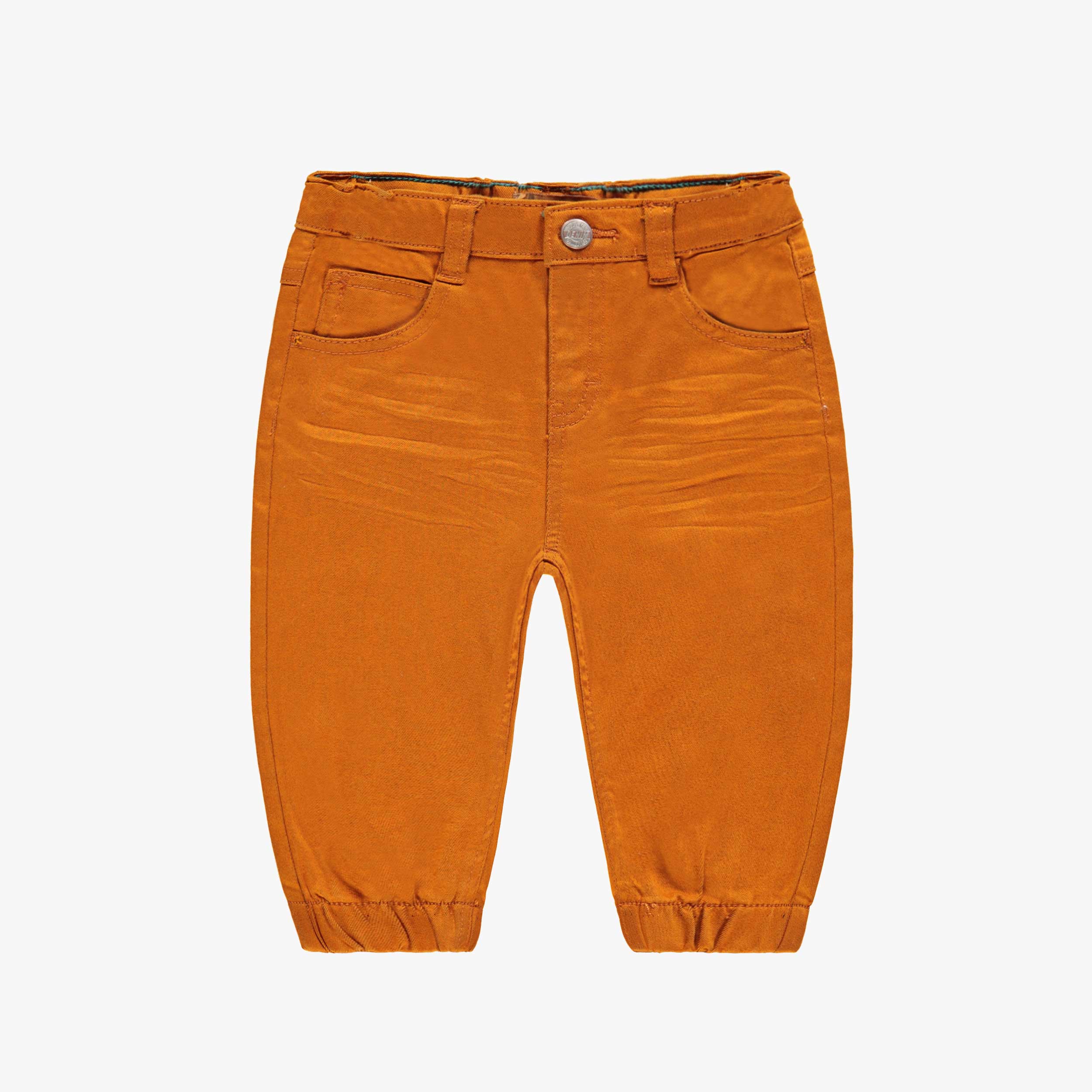 Jean orange coupe décontractée, bébé