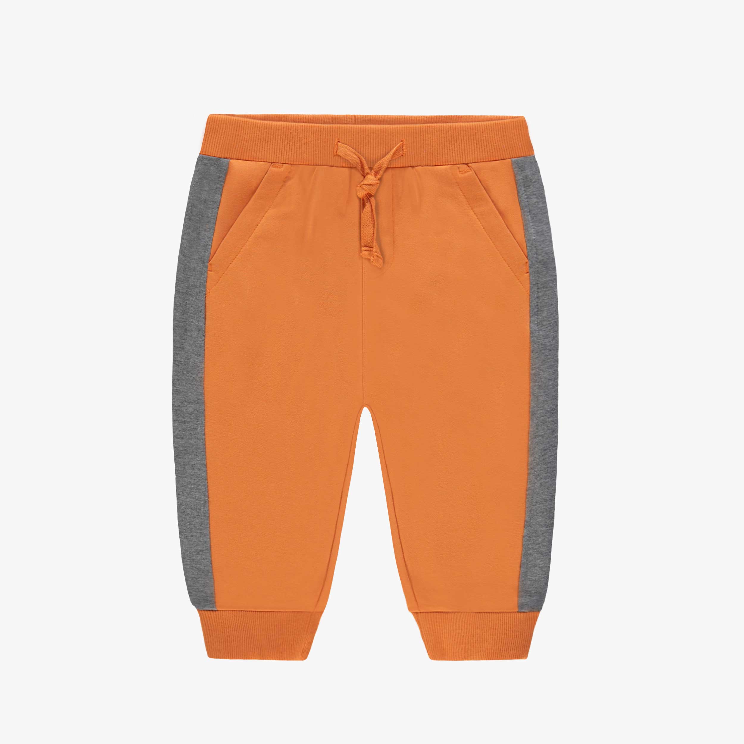 Pantalon style jogger jaune foncé et gris, bébé