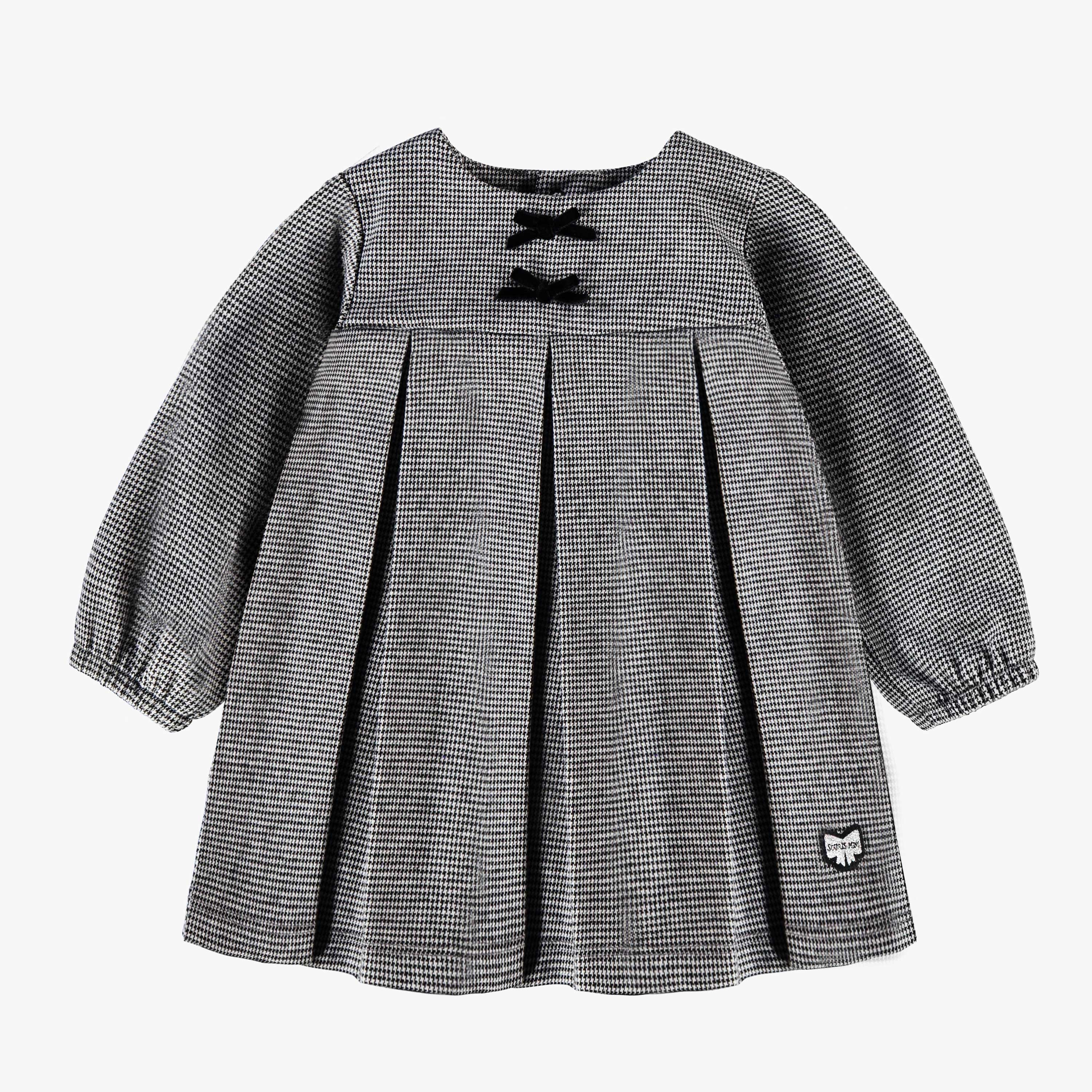 Robe à motif pied-de-poule, bébé