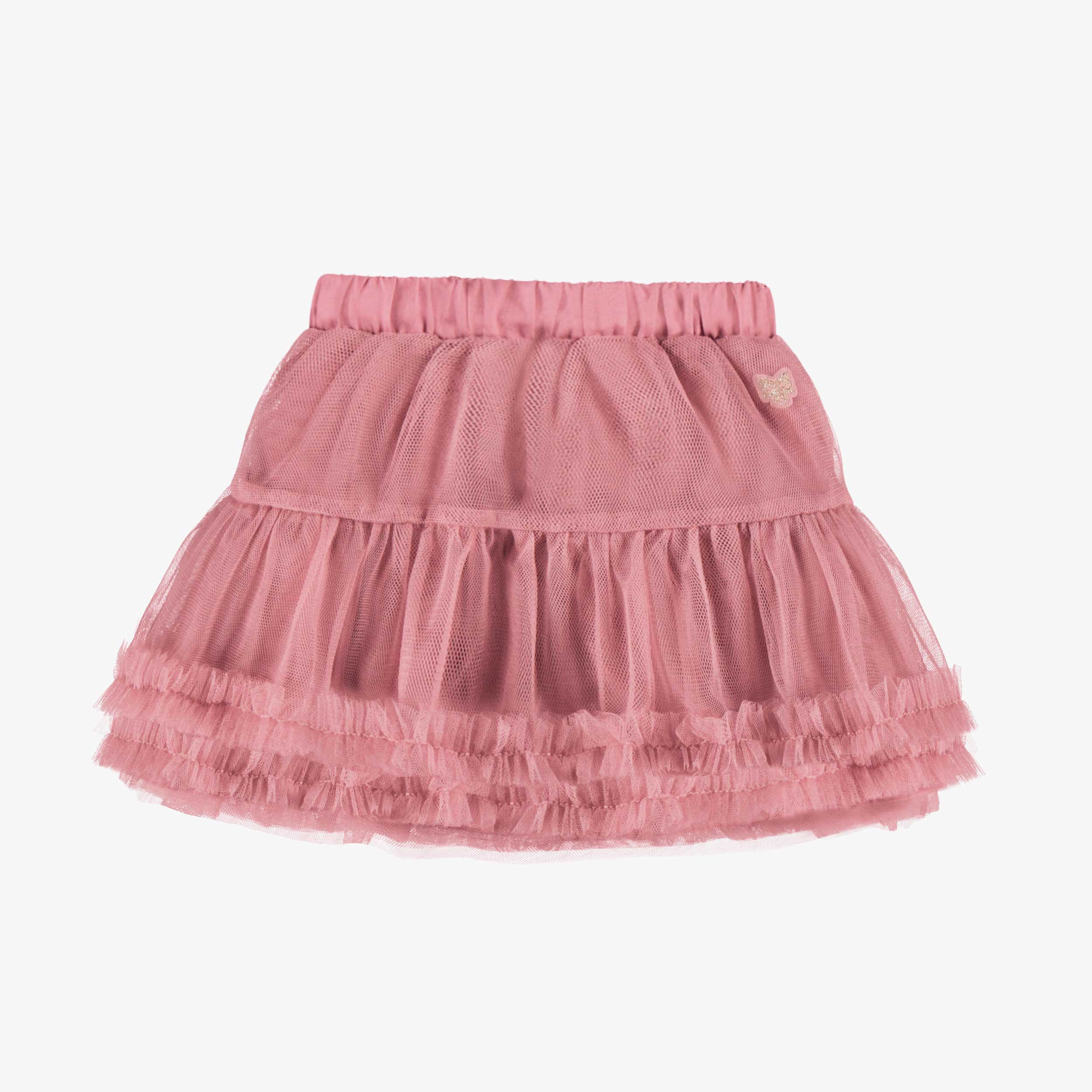 Jupe rose en tulle souple, bébé
