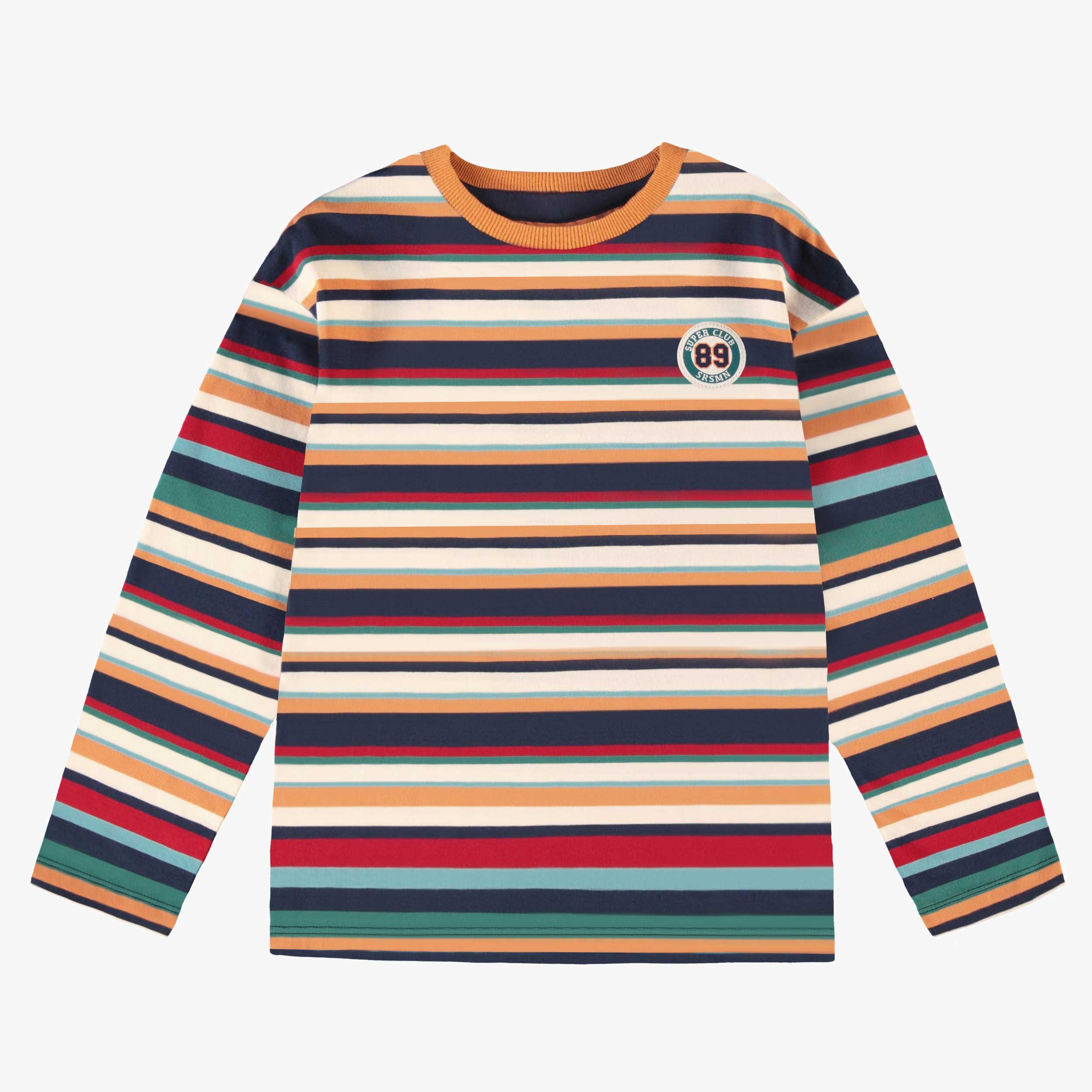 T-shirt à rayures colorées, enfant - Souris Mini