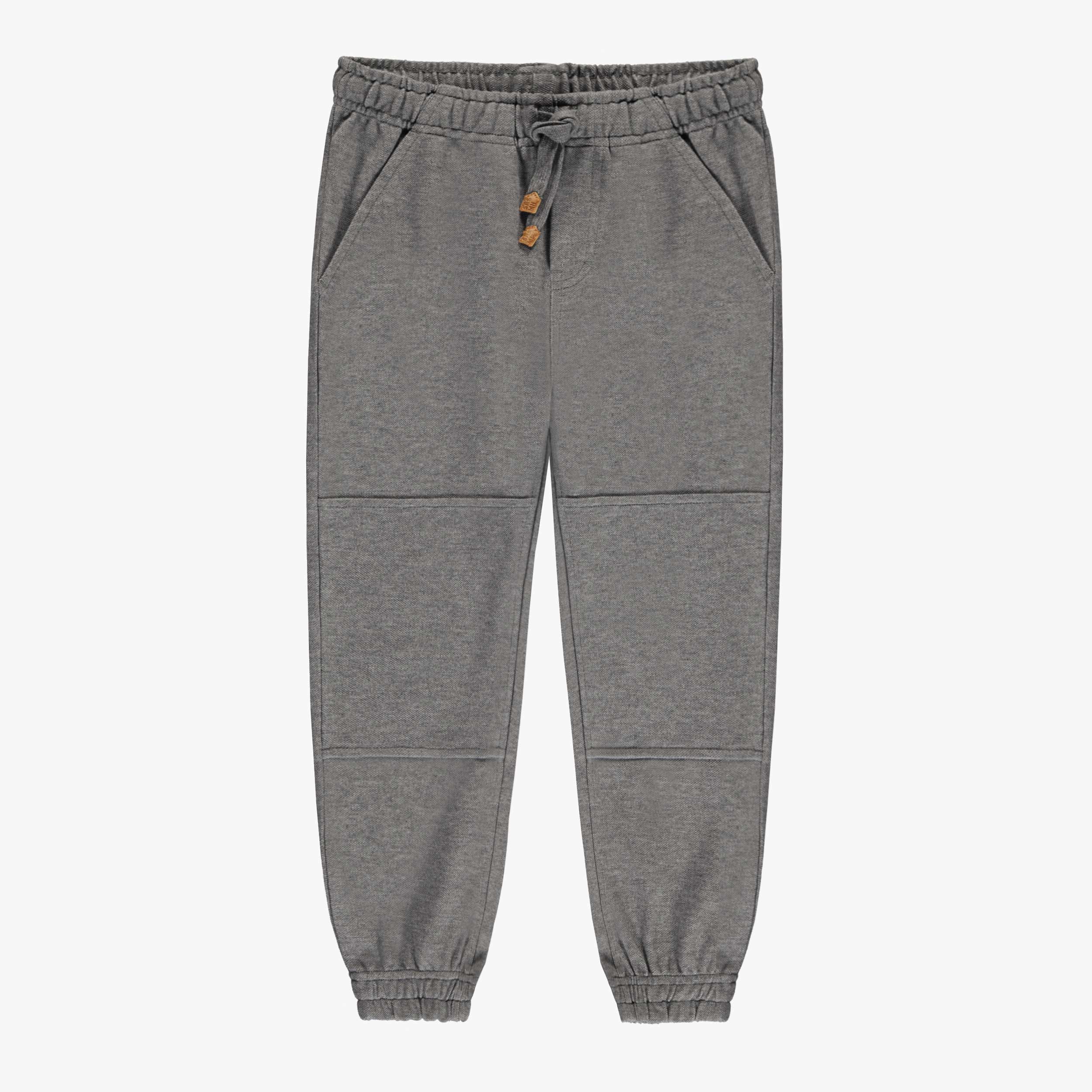 Pantalon gris style jogger, enfant