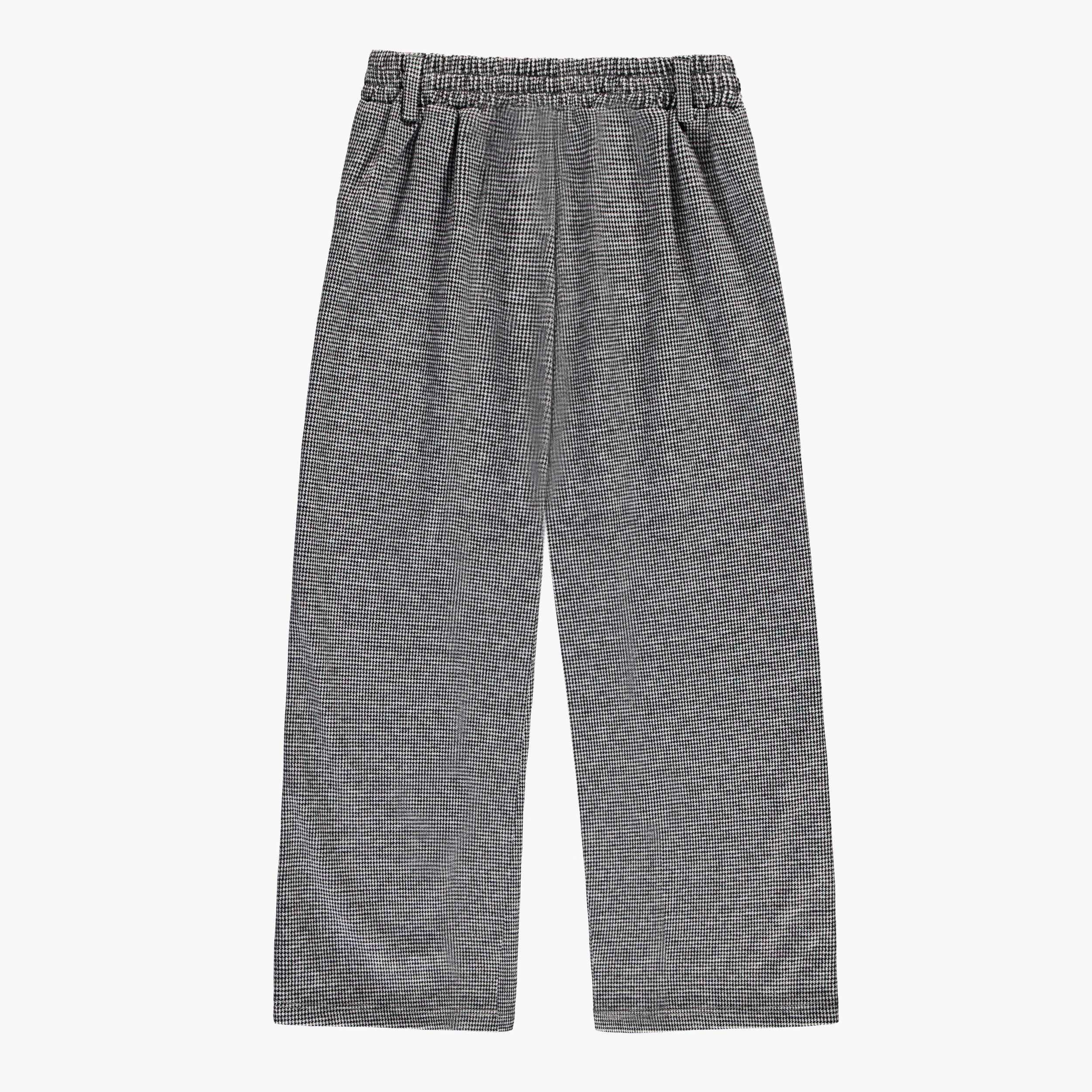 Dos du pantalon à motif pied-de-poule, enfant