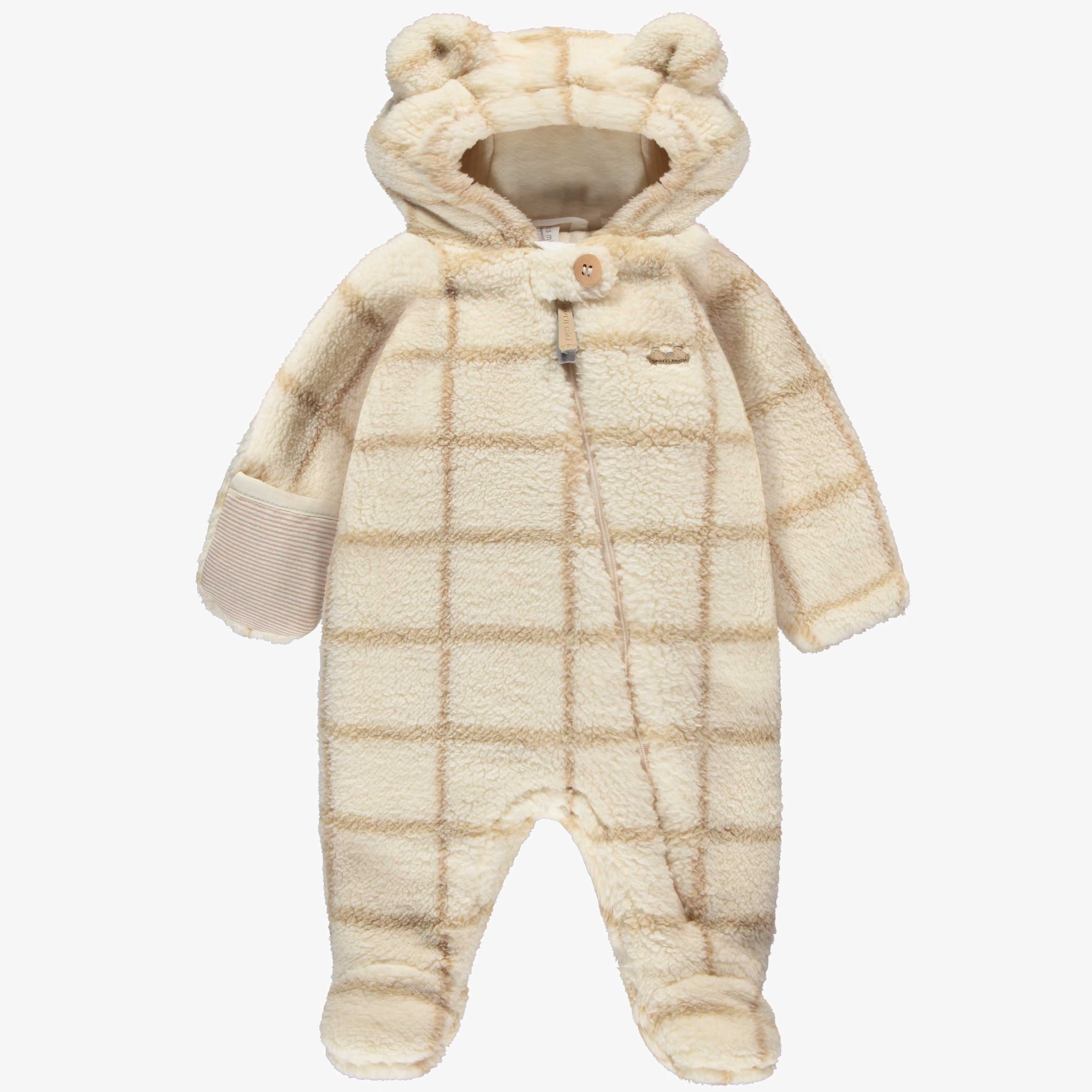 Cream sherpa one piece, newborn | Souris Mini - Souris Mini