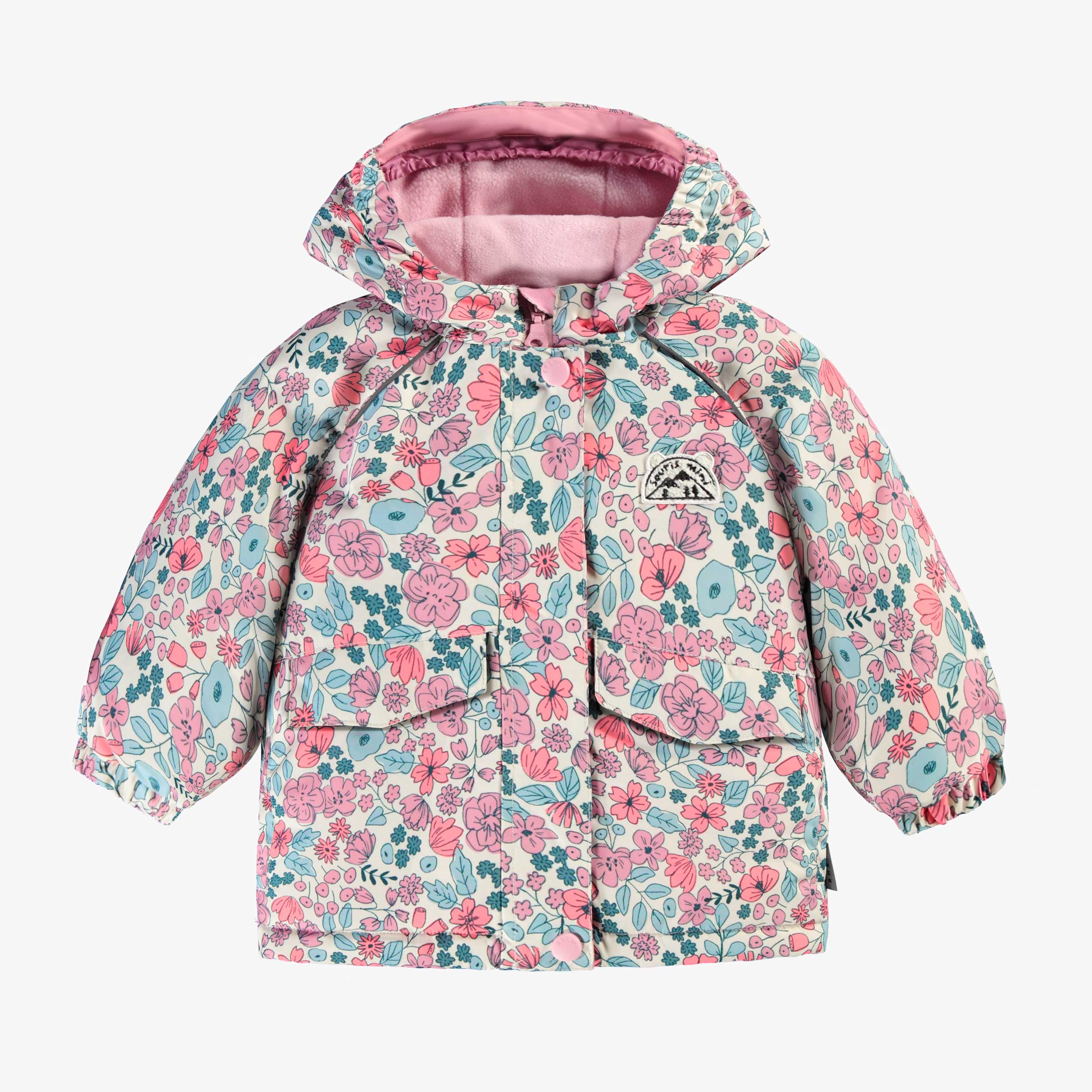 Manteau-Habit de neige deux pièces avec motif floral, bébé - Souris Mini