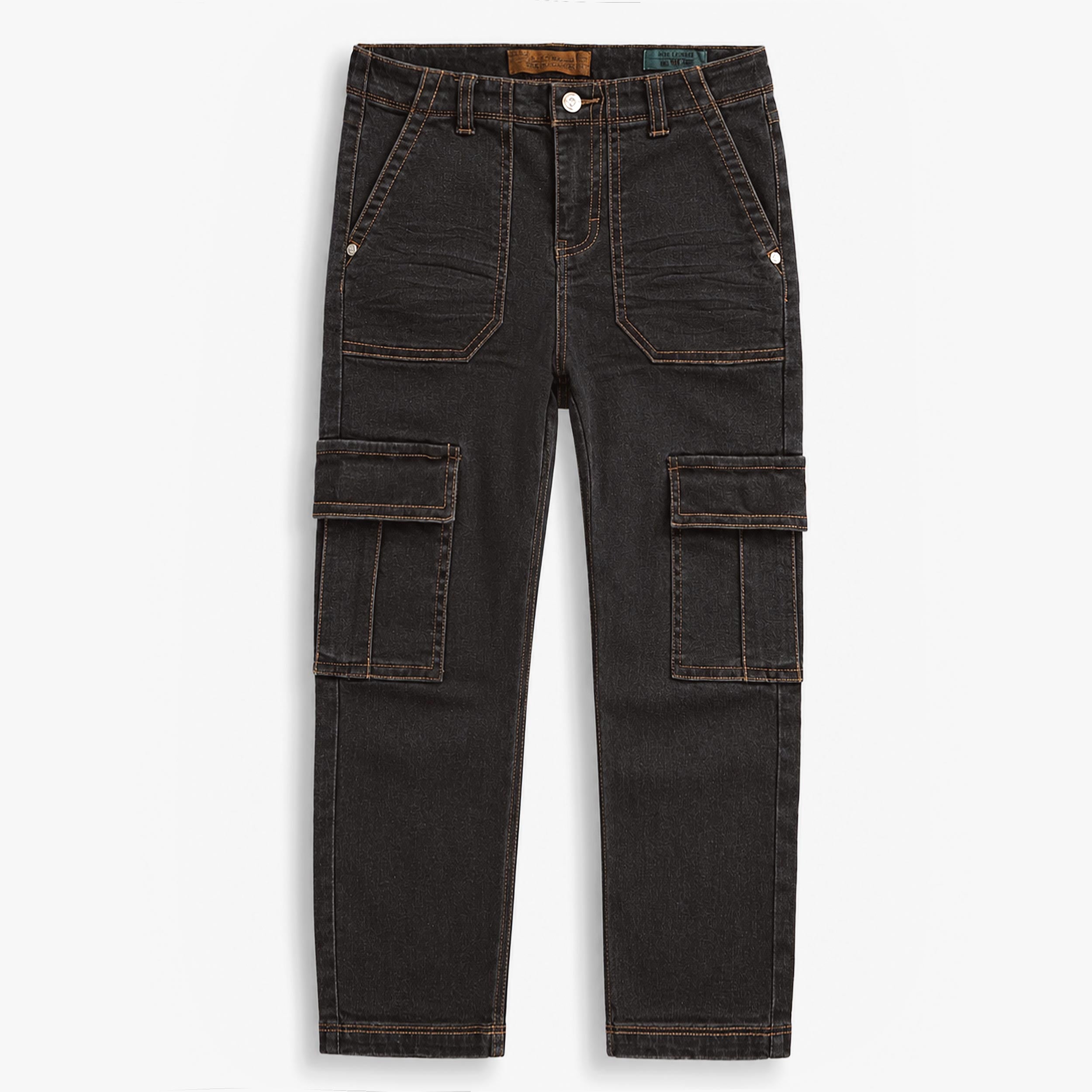 Jean cargo noir, enfant garçon - Souris Mini