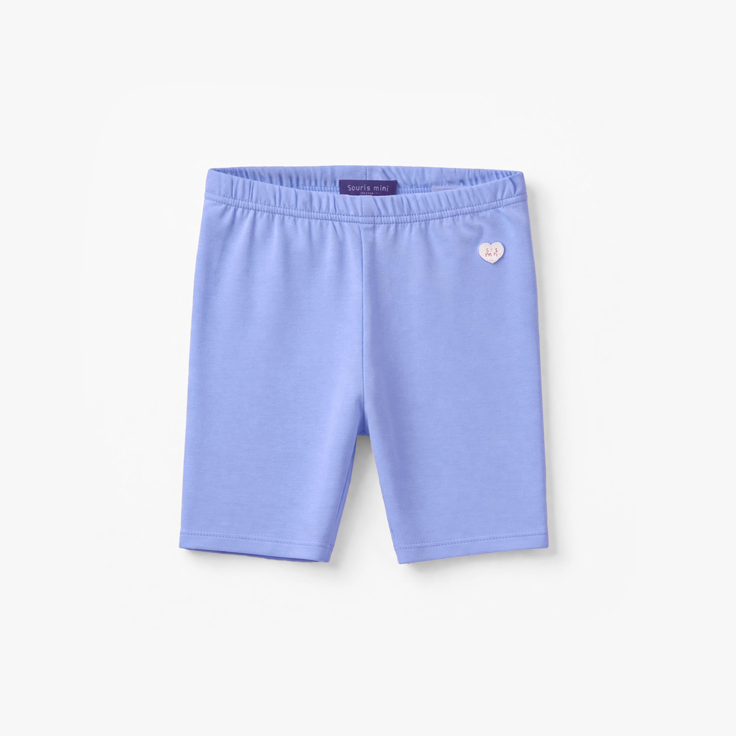 Legging court bleu en jersey extensible, enfant - Souris Mini