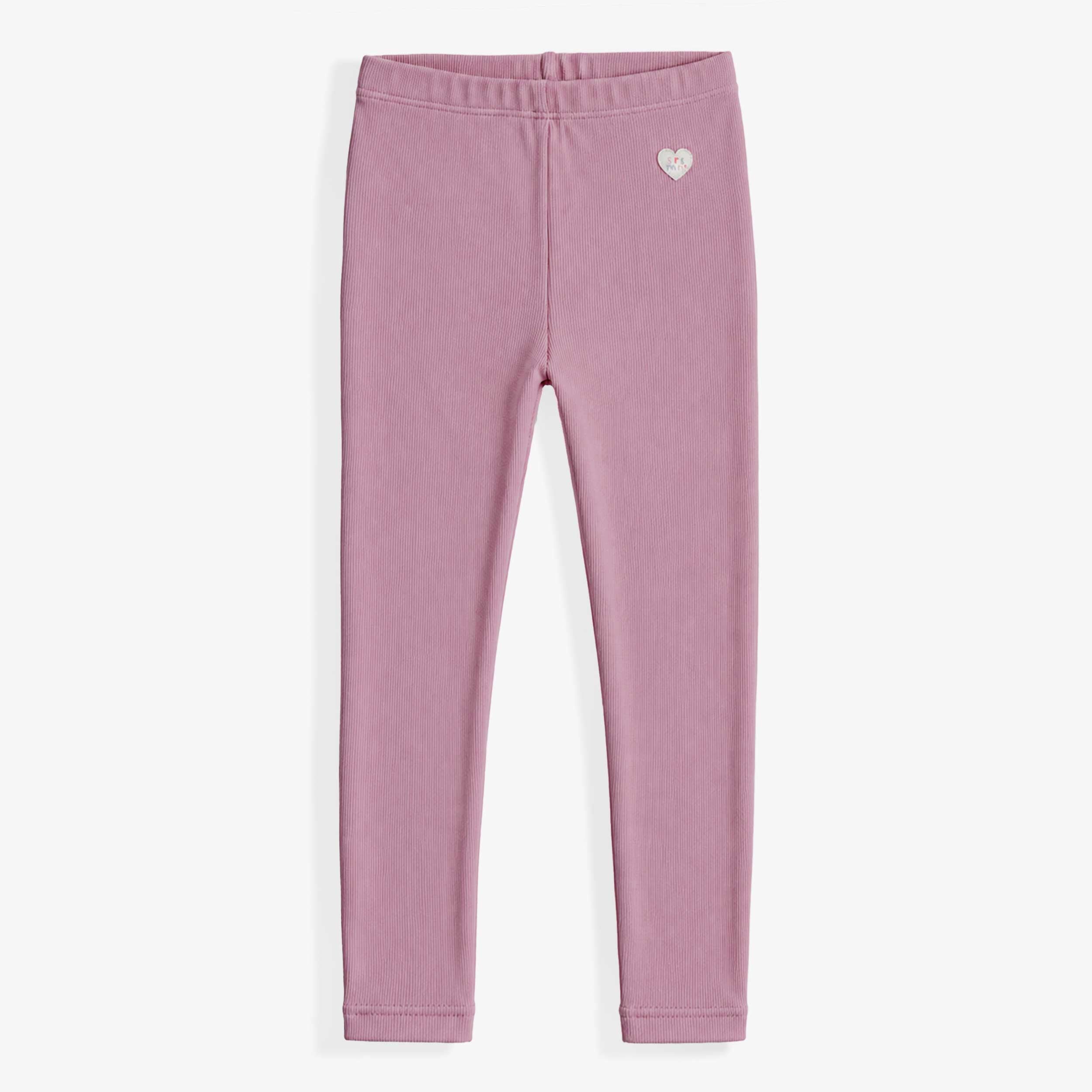 Legging mauve en coton côtelé, enfant - Souris Mini