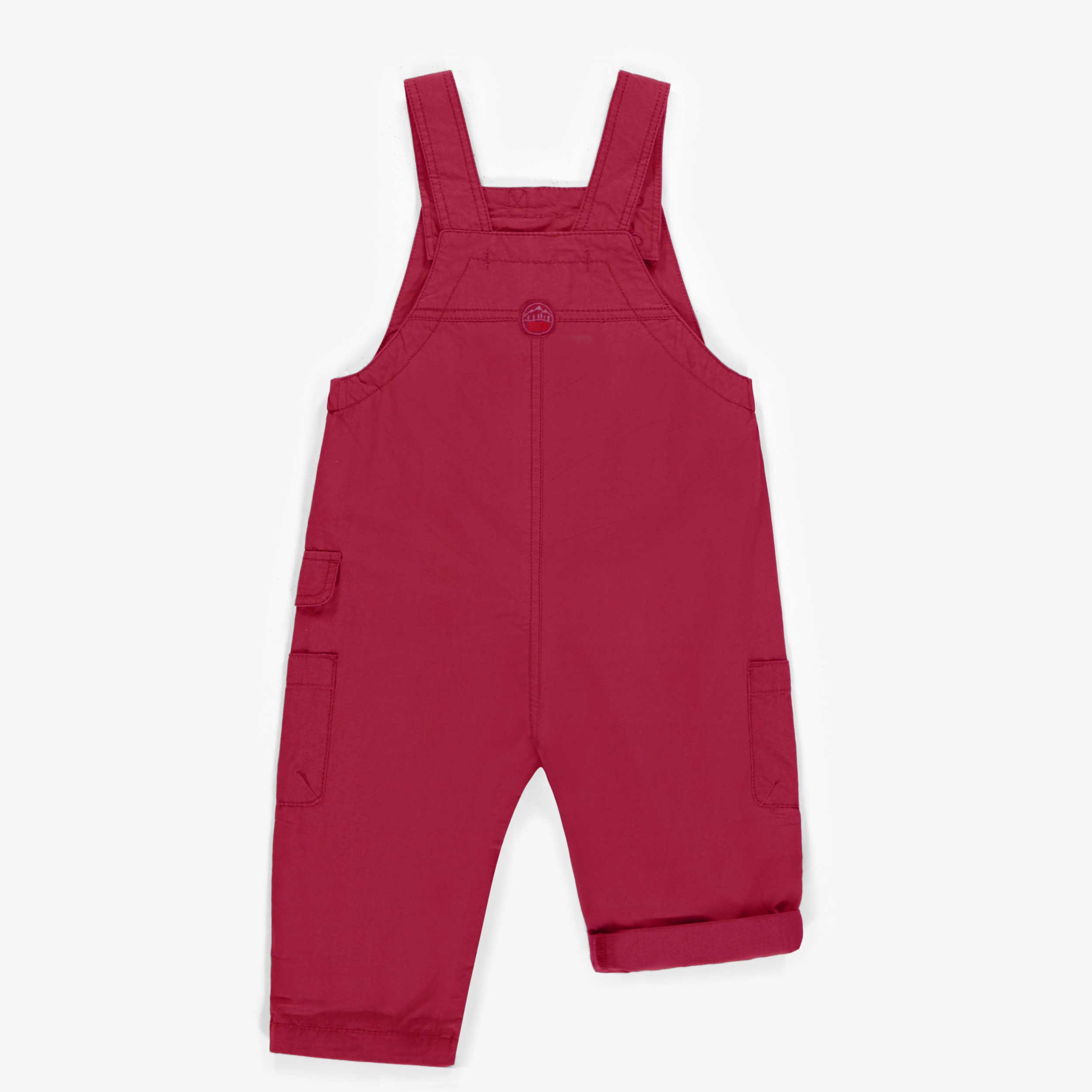 Pink overall in canvas, baby