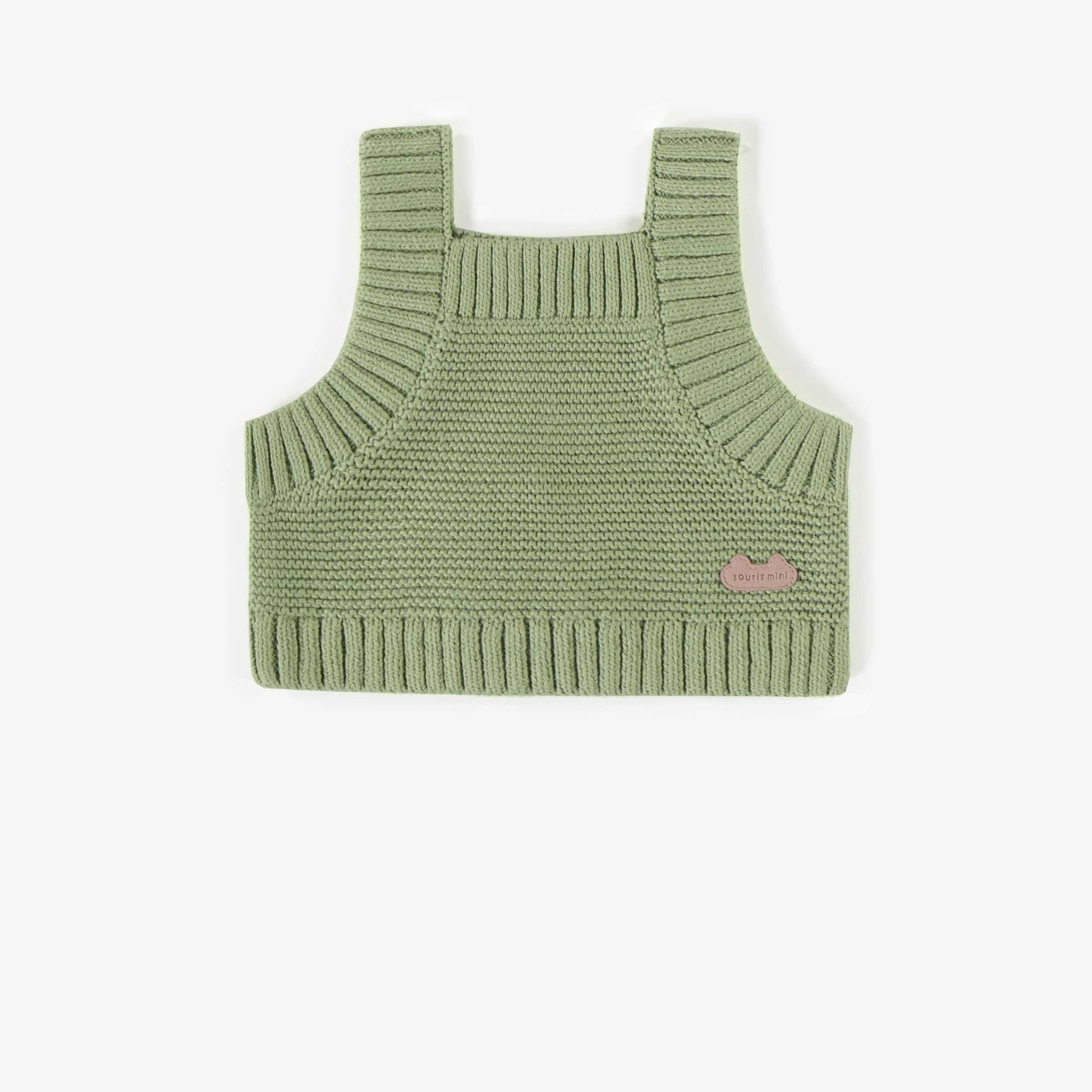 Camisole verte en maille, naissance